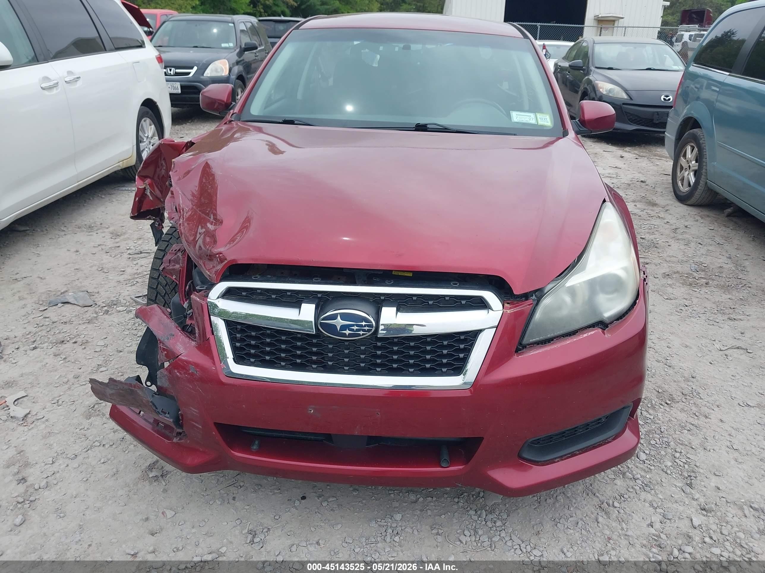 2014 Subaru Legacy 2.5i Premium Maroon vin: 4S3BMBC61E3014066