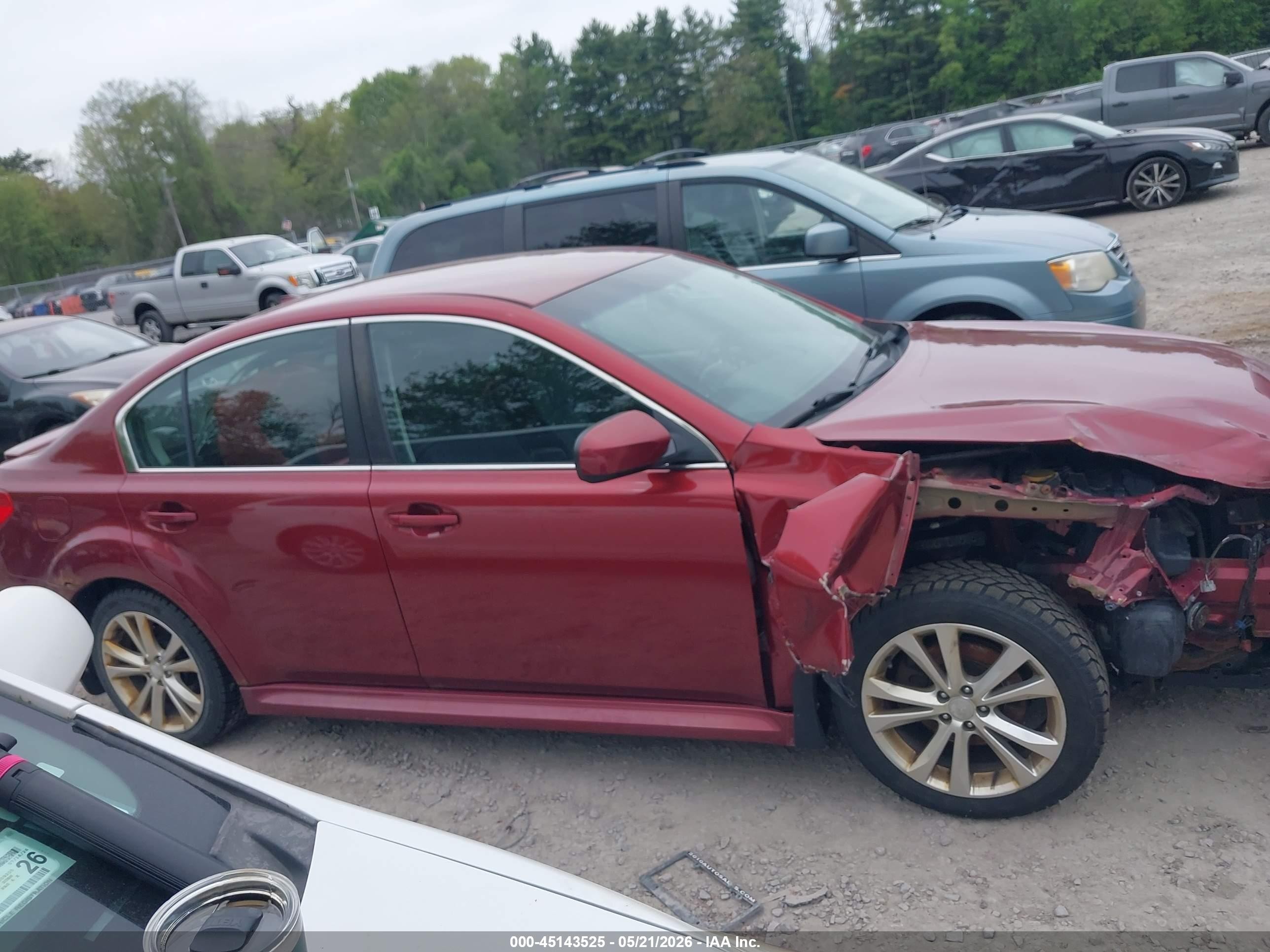 2014 Subaru Legacy 2.5i Premium Maroon vin: 4S3BMBC61E3014066
