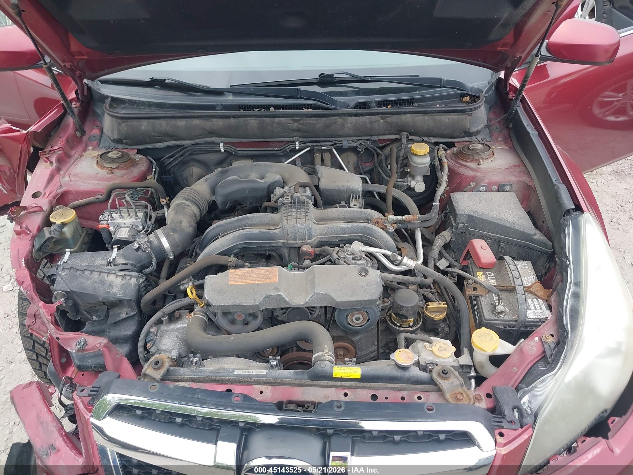 2014 Subaru Legacy 2.5i Premium Maroon vin: 4S3BMBC61E3014066