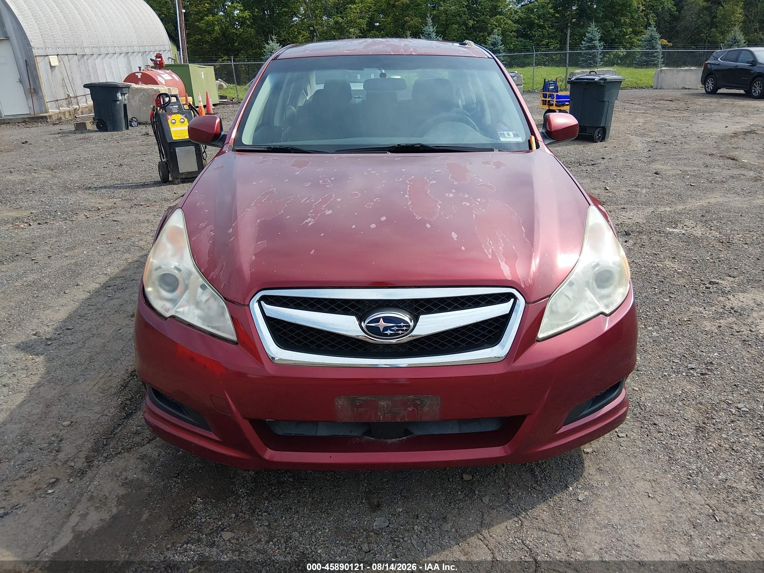 2010 Subaru Legacy 2.5i Premium Red vin: 4S3BMBC62A3213654