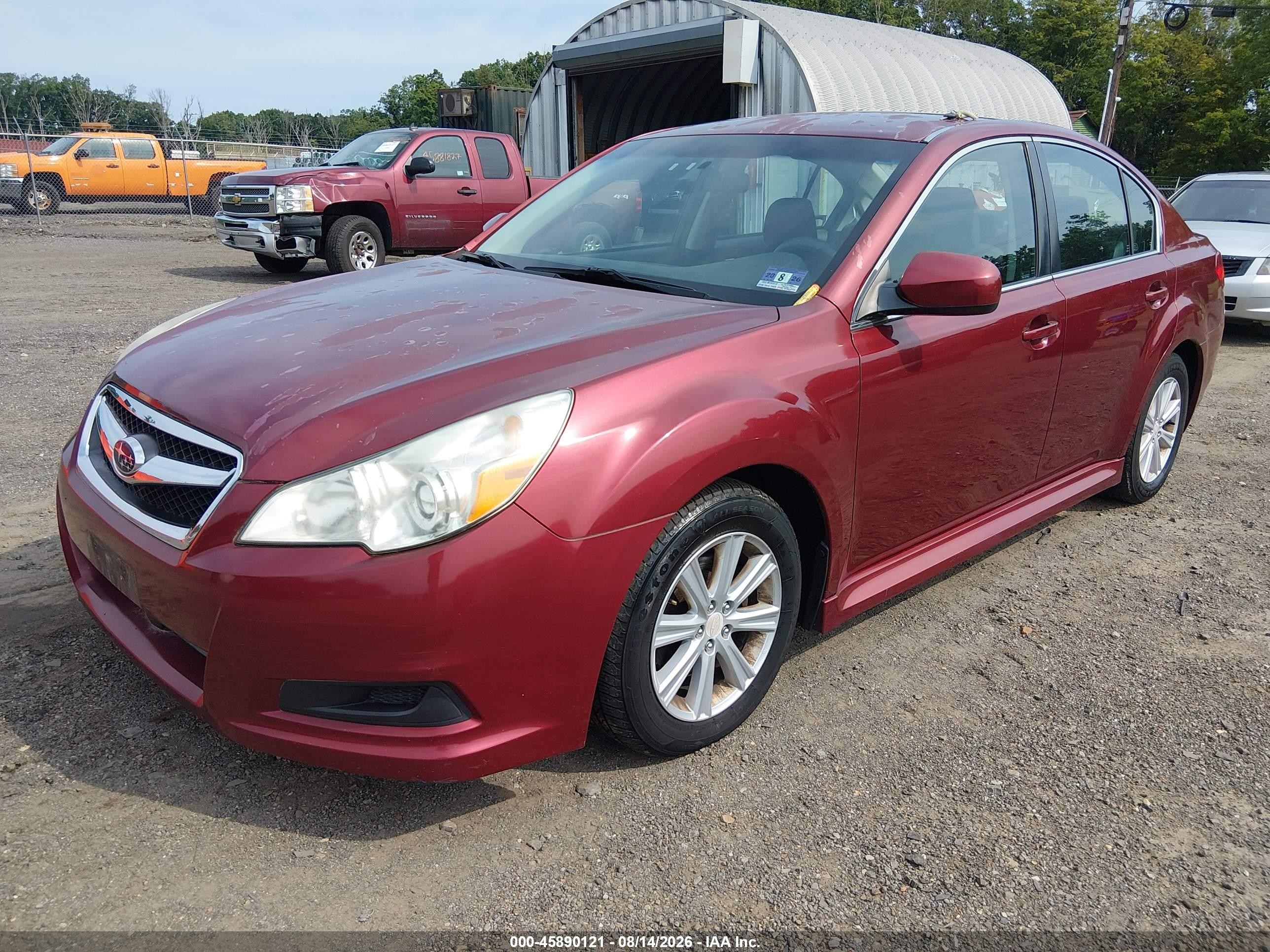 2010 Subaru Legacy 2.5i Premium Red vin: 4S3BMBC62A3213654