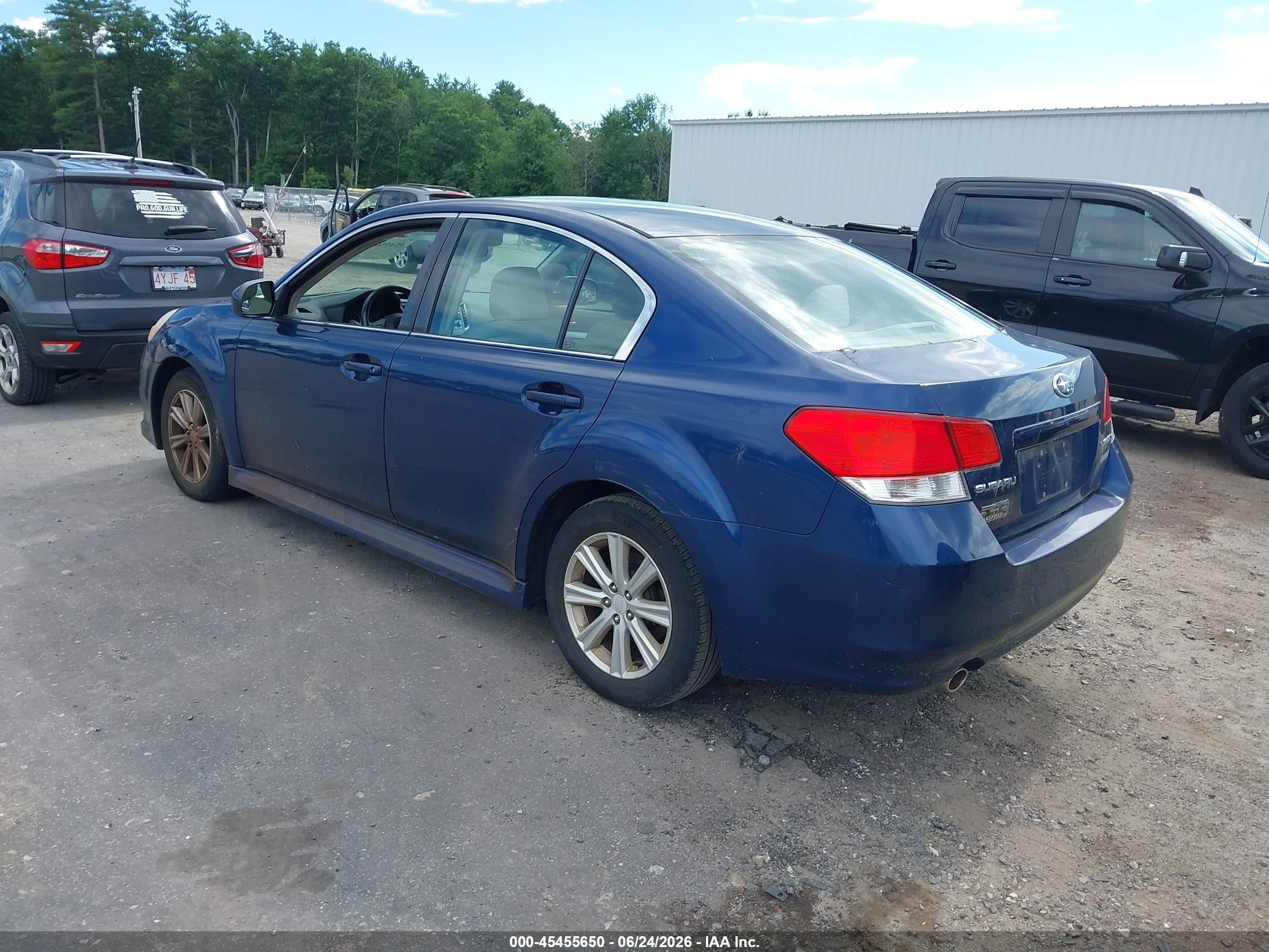2011 Subaru Legacy 2.5i Premium Blue vin: 4S3BMBC62B3213137