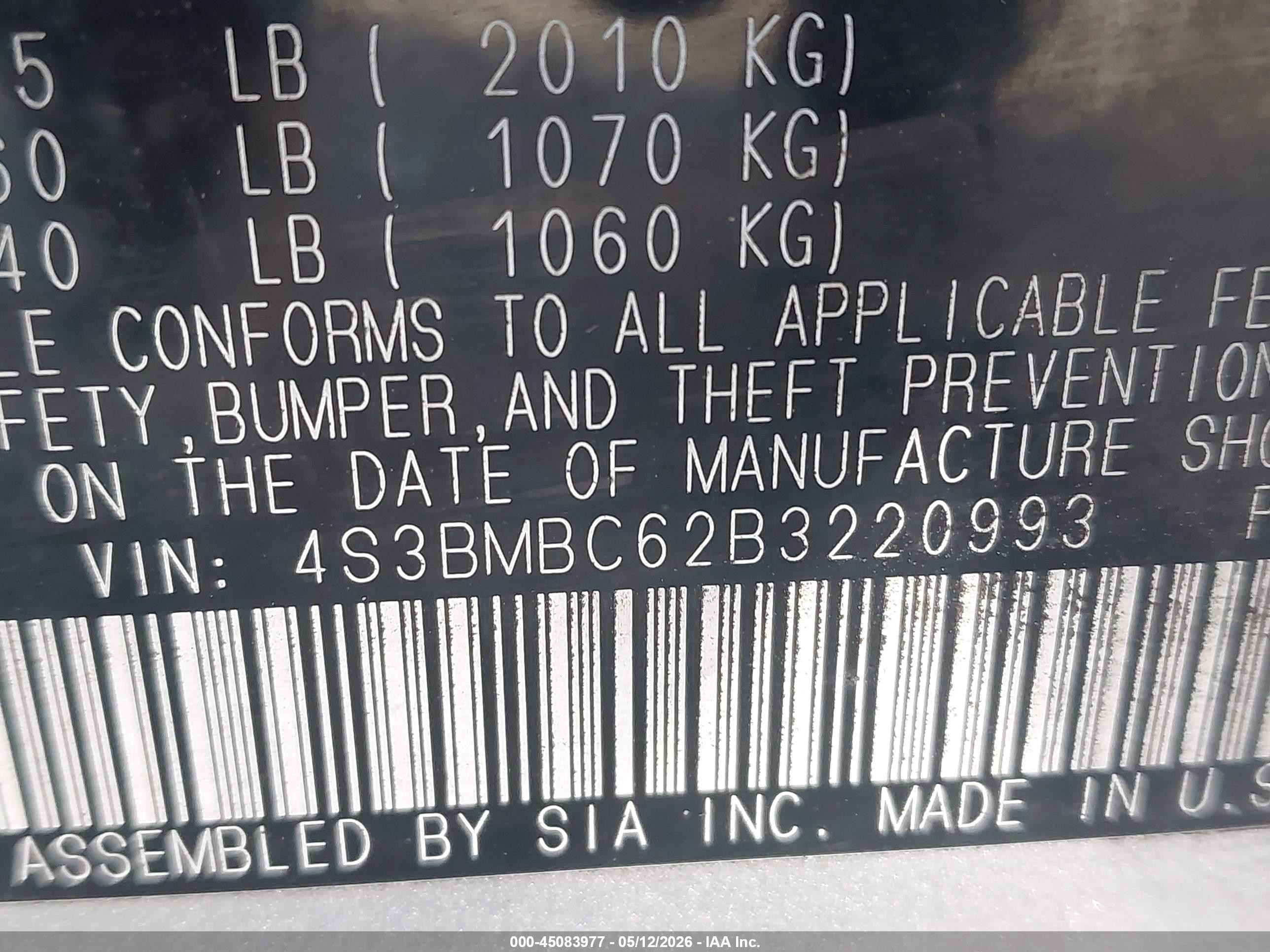 2011 Subaru Legacy 2.5i Premium Silver vin: 4S3BMBC62B3220993