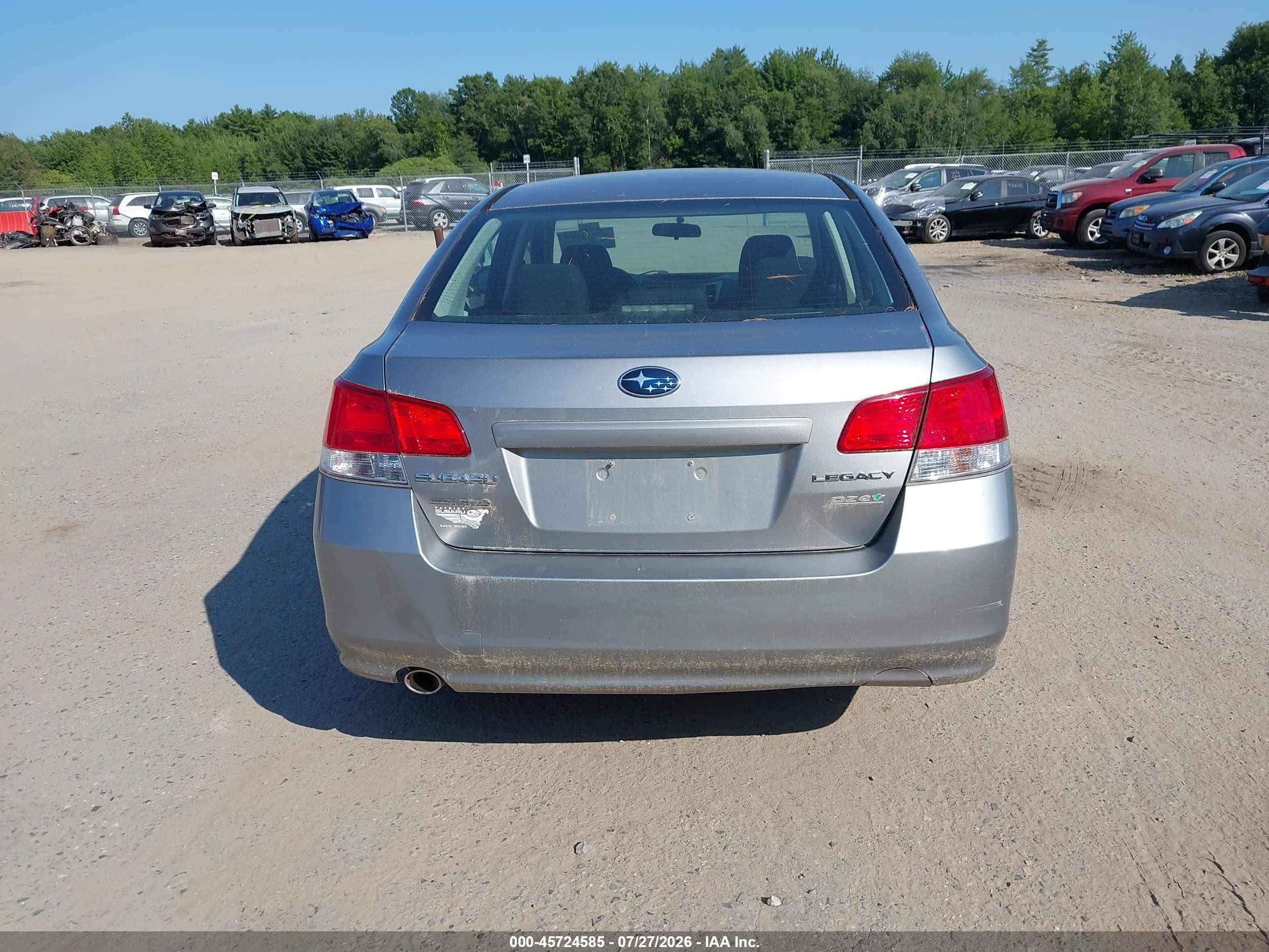 2011 Subaru Legacy 2.5i Premium Серебряный vin: 4S3BMBC62B3226020