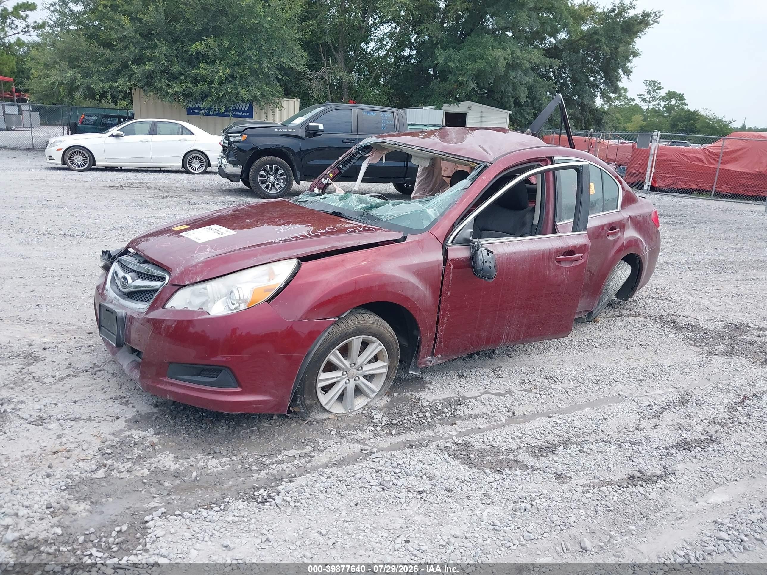 2012 Subaru Legacy 2.5i Premium Maroon vin: 4S3BMBC63C3006726