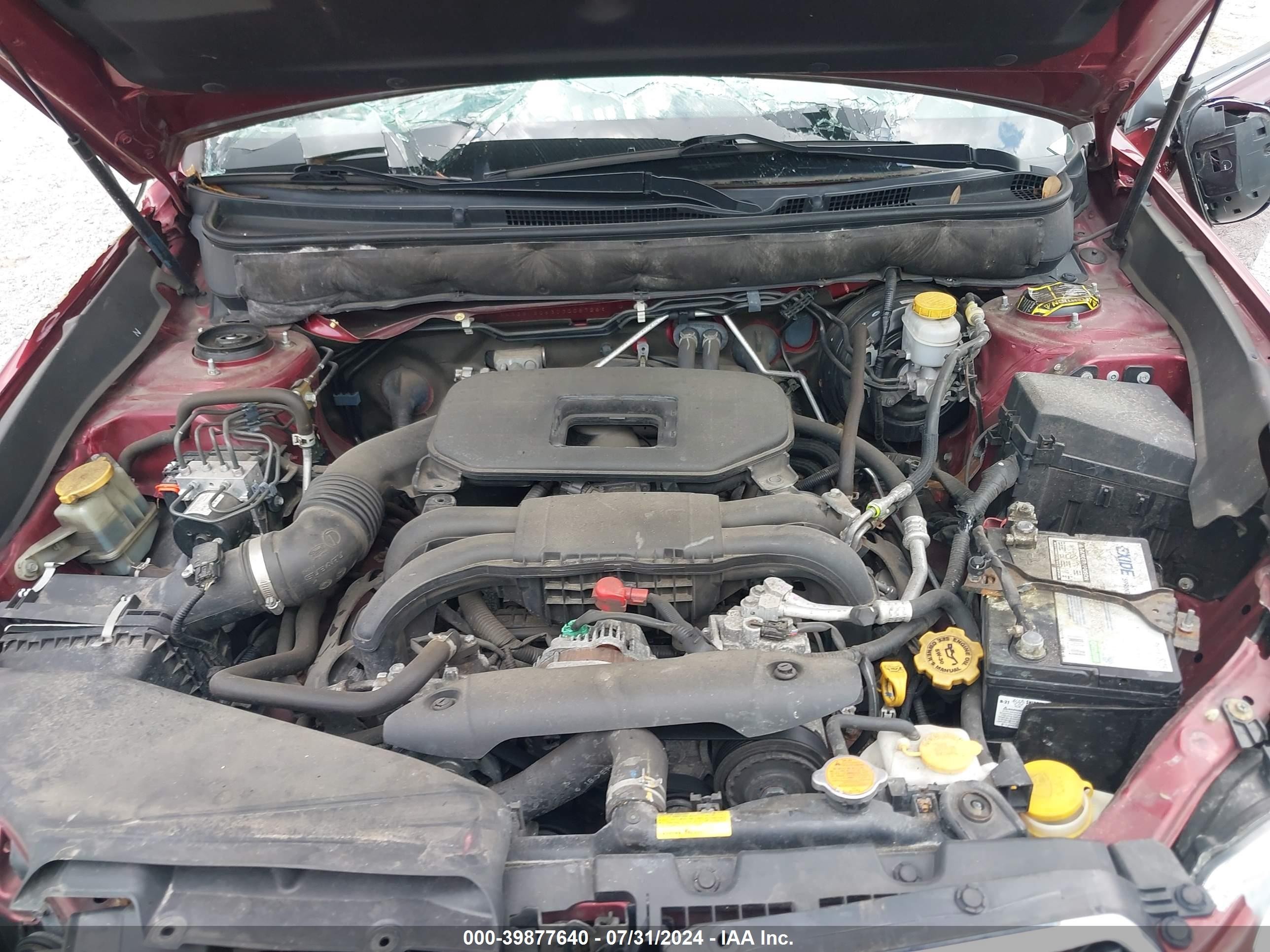 2012 Subaru Legacy 2.5i Premium Maroon vin: 4S3BMBC63C3006726