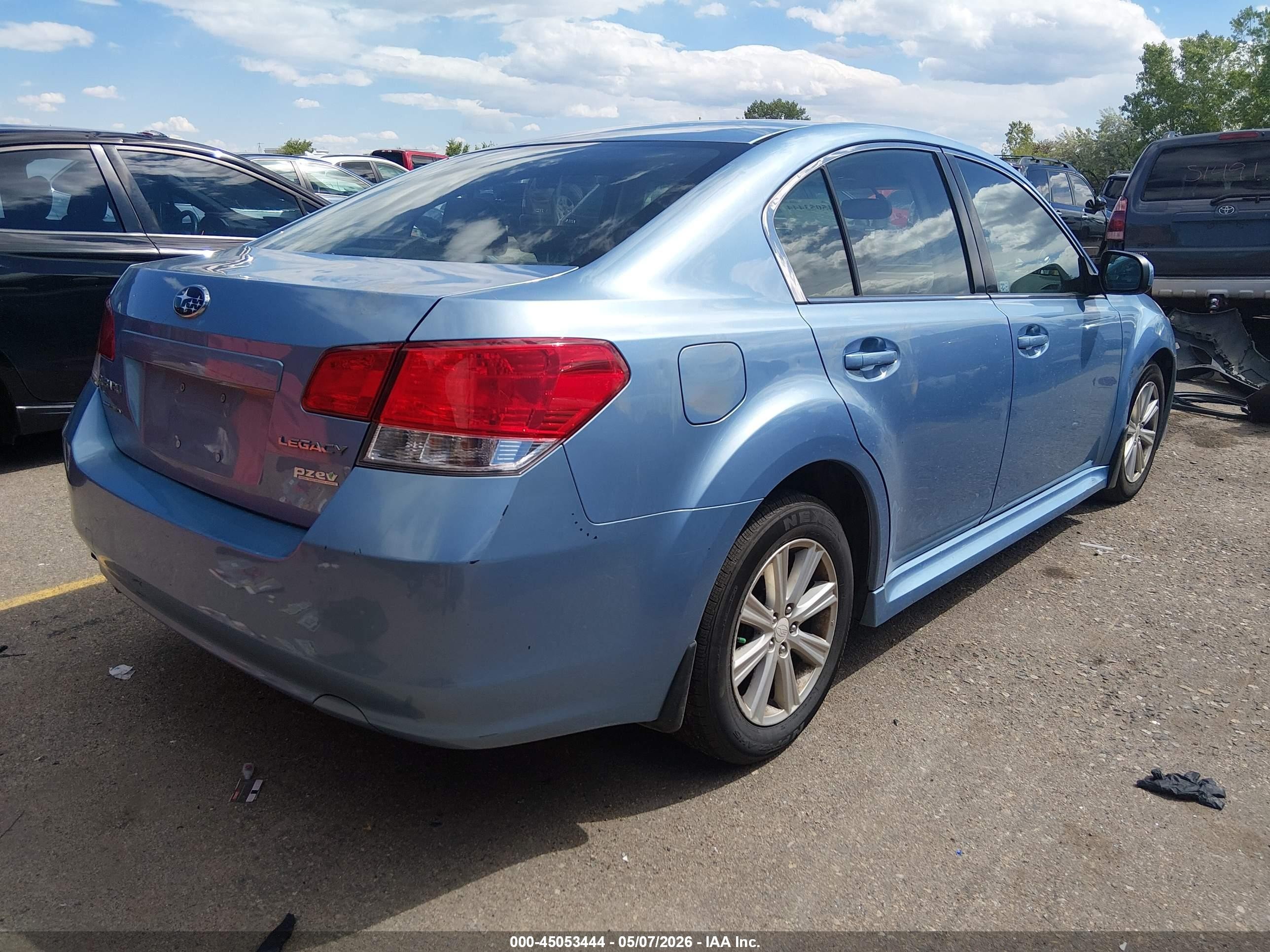 2012 Subaru Legacy 2.5i Premium Blue vin: 4S3BMBC63C3007715