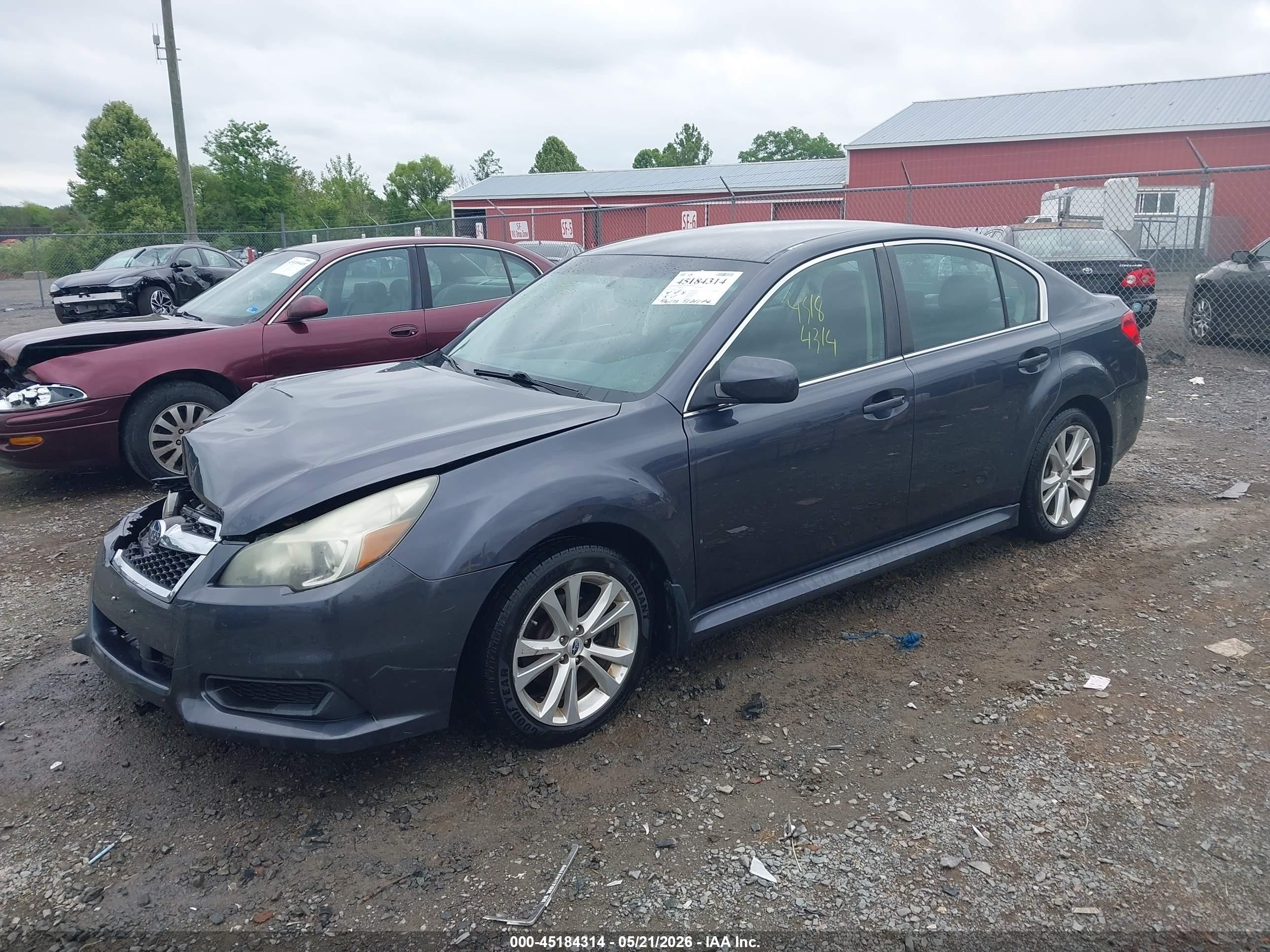 2013 Subaru Legacy 2.5i Premium Серый vin: 4S3BMBC63D3010454