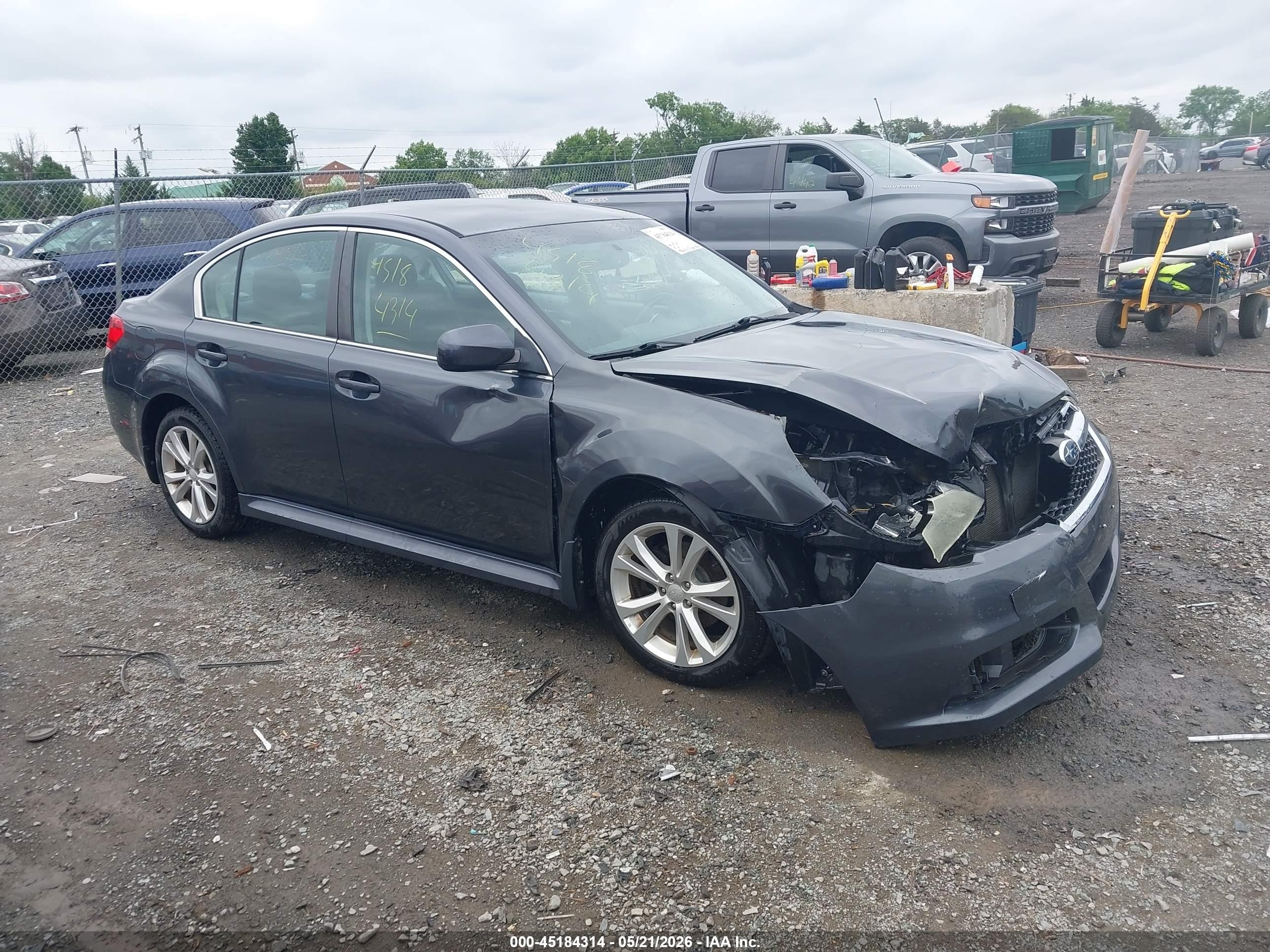 2013 Subaru Legacy 2.5i Premium Серый vin: 4S3BMBC63D3010454