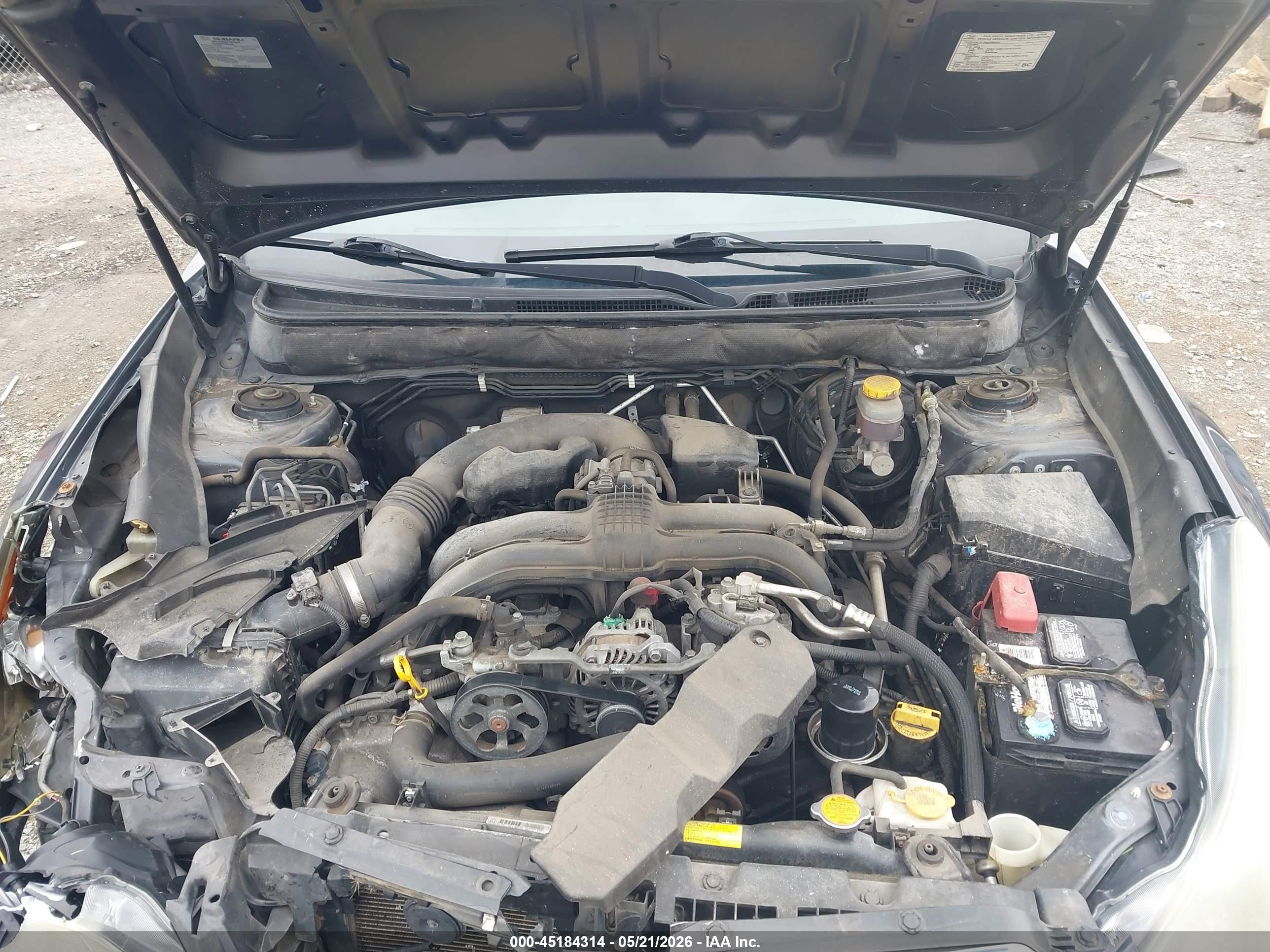 2013 Subaru Legacy 2.5i Premium Серый vin: 4S3BMBC63D3010454