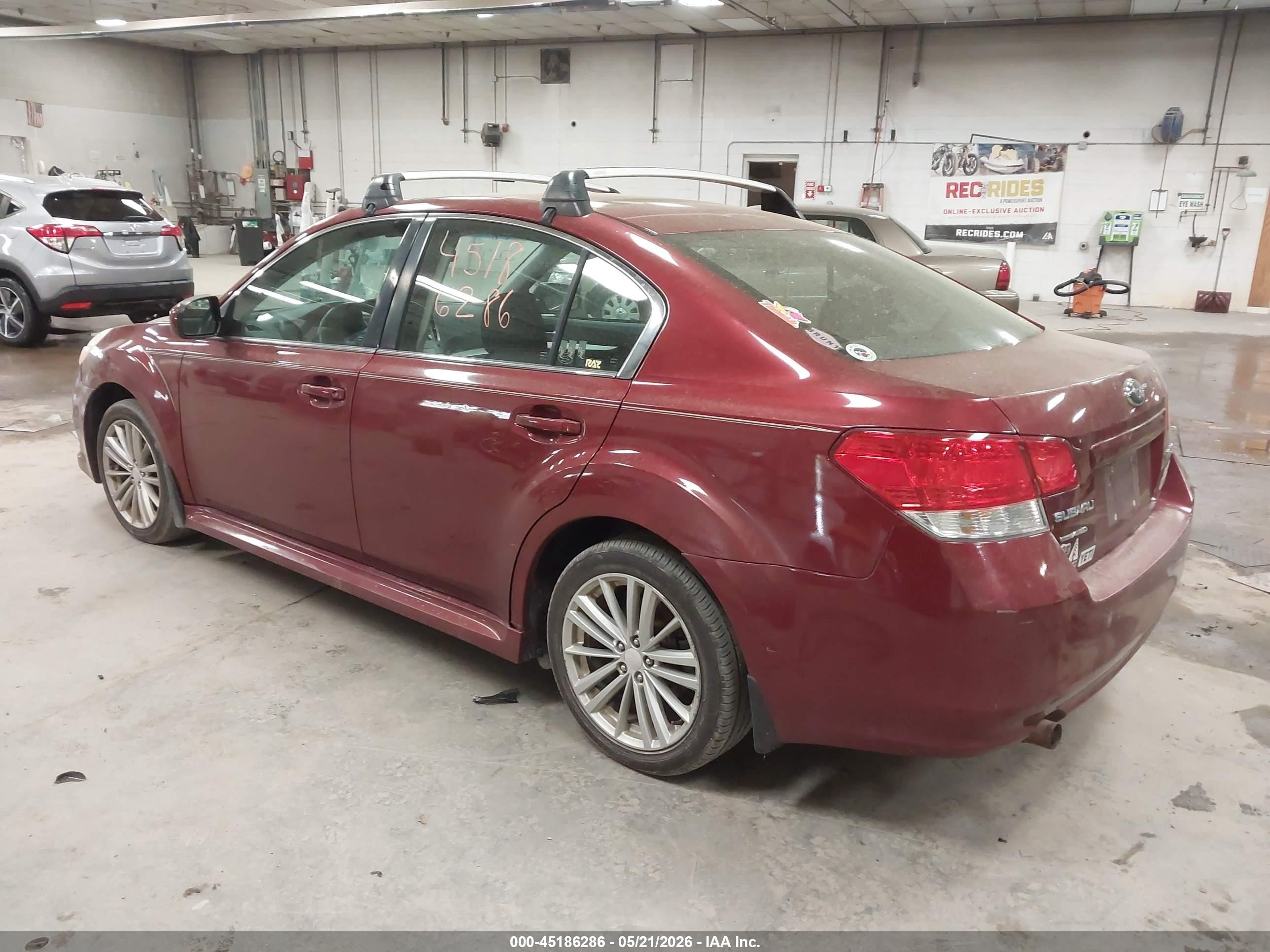 2011 Subaru Legacy 2.5i Premium Red vin: 4S3BMBC64B3259391