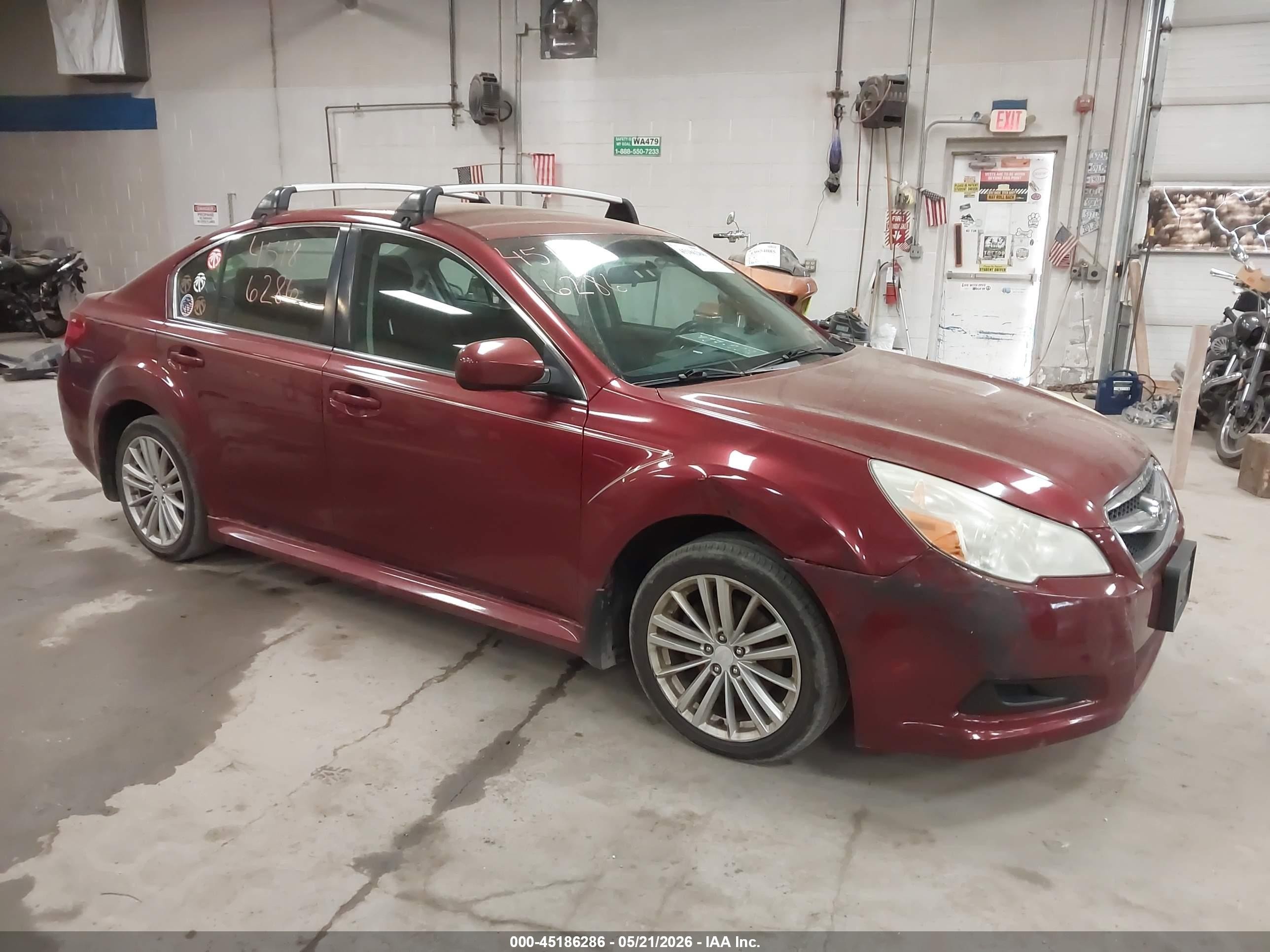 2011 Subaru Legacy 2.5i Premium Red vin: 4S3BMBC64B3259391
