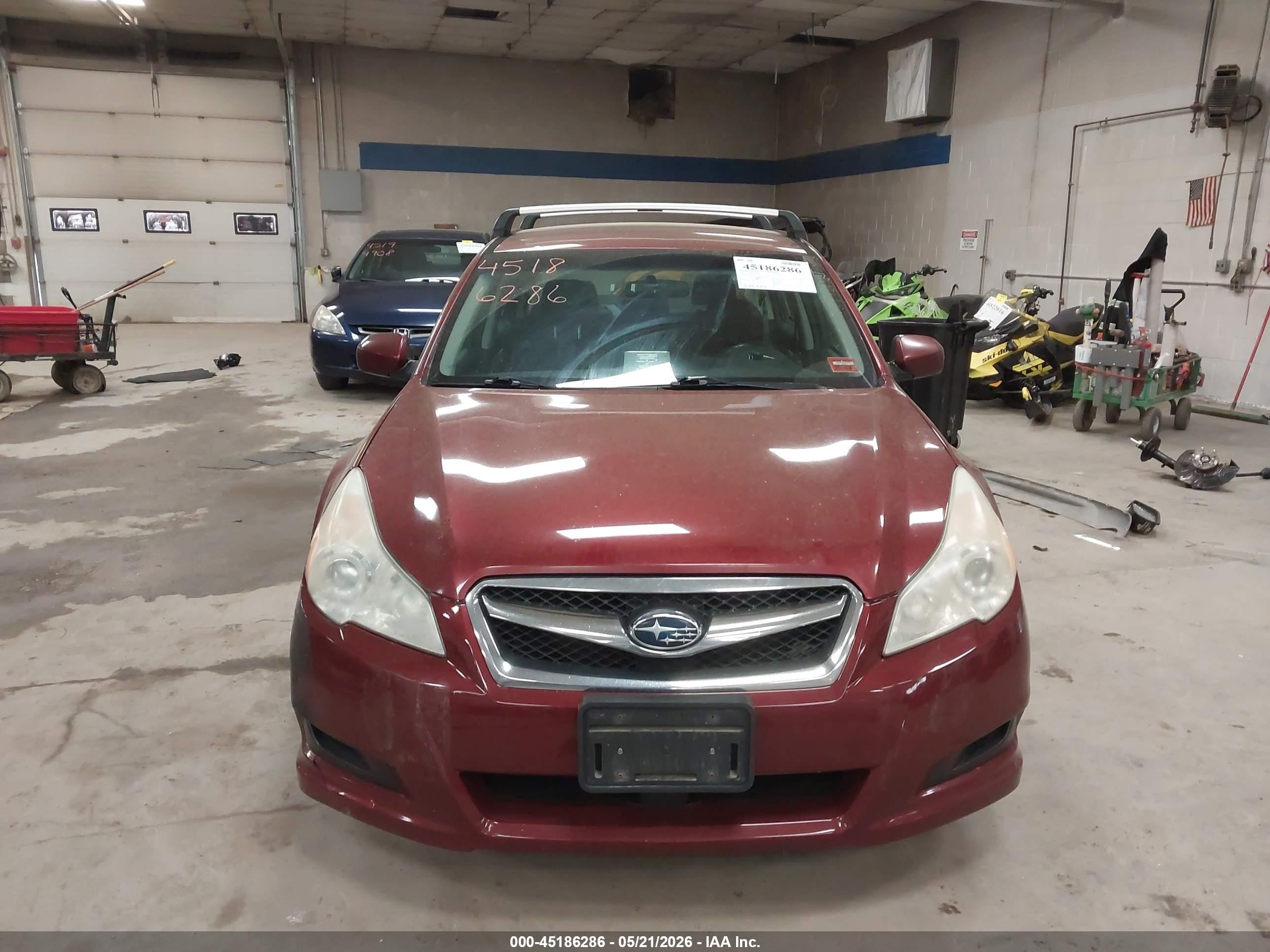 2011 Subaru Legacy 2.5i Premium Red vin: 4S3BMBC64B3259391