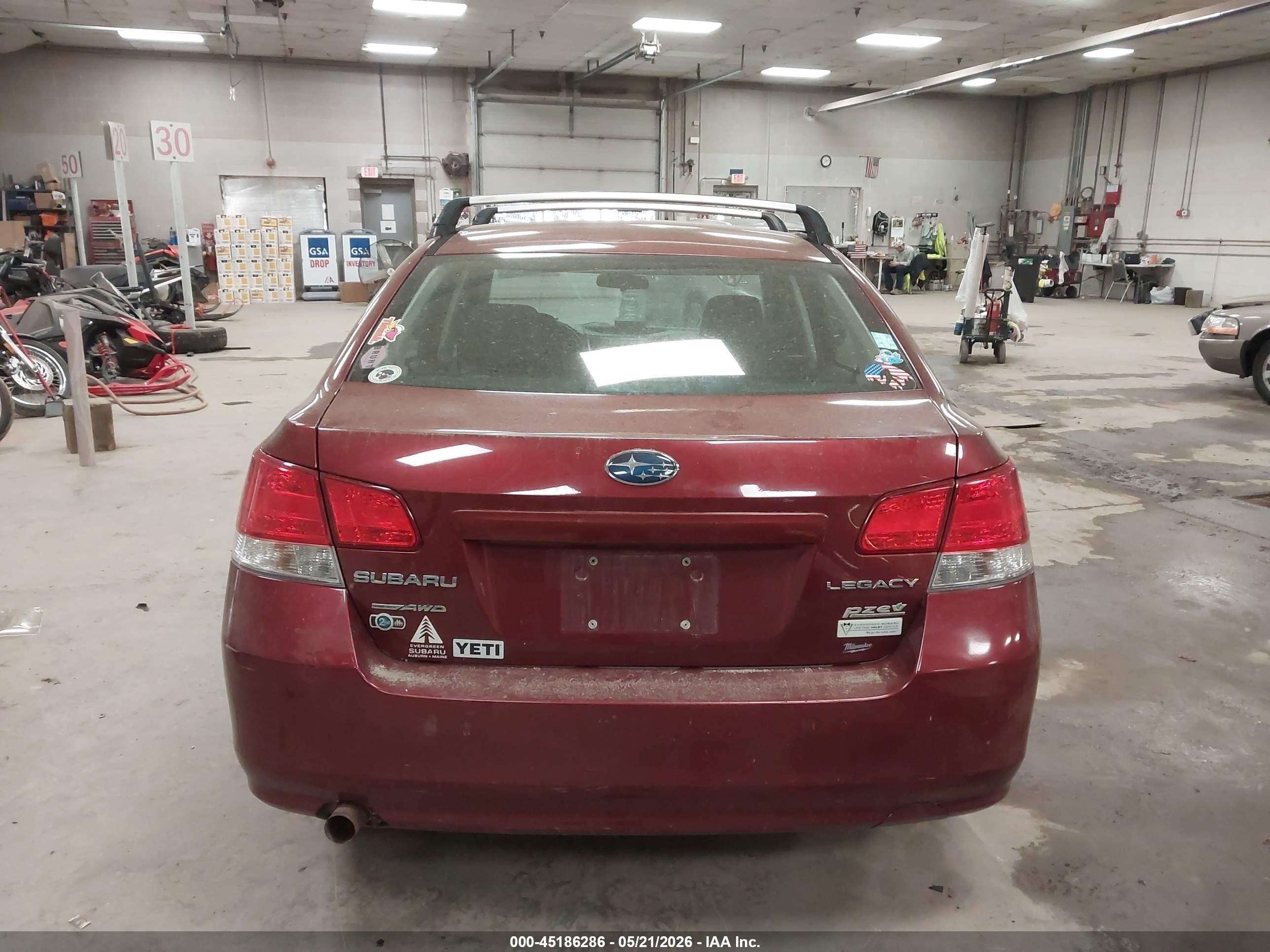 2011 Subaru Legacy 2.5i Premium Red vin: 4S3BMBC64B3259391