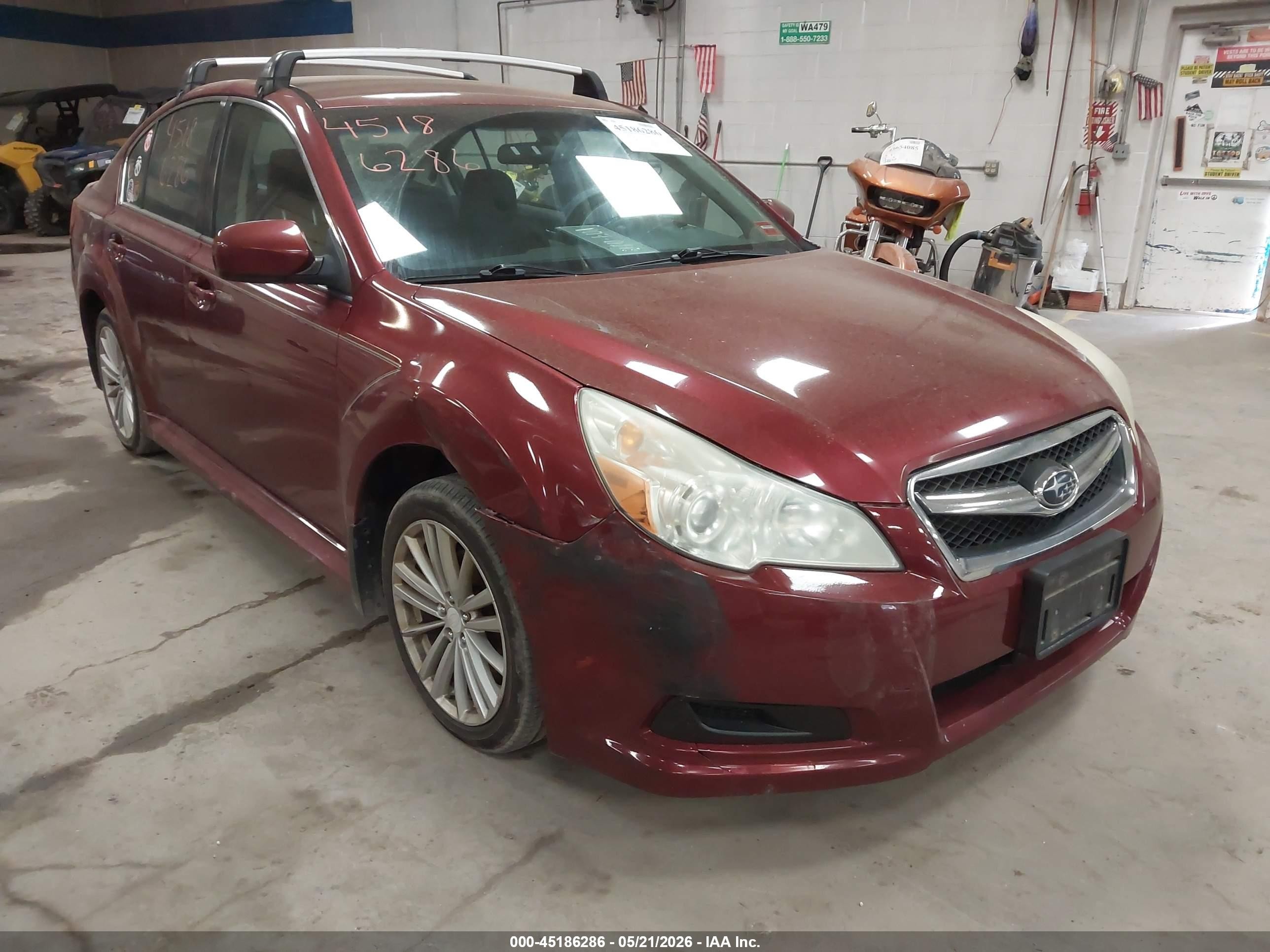 2011 Subaru Legacy 2.5i Premium Red vin: 4S3BMBC64B3259391