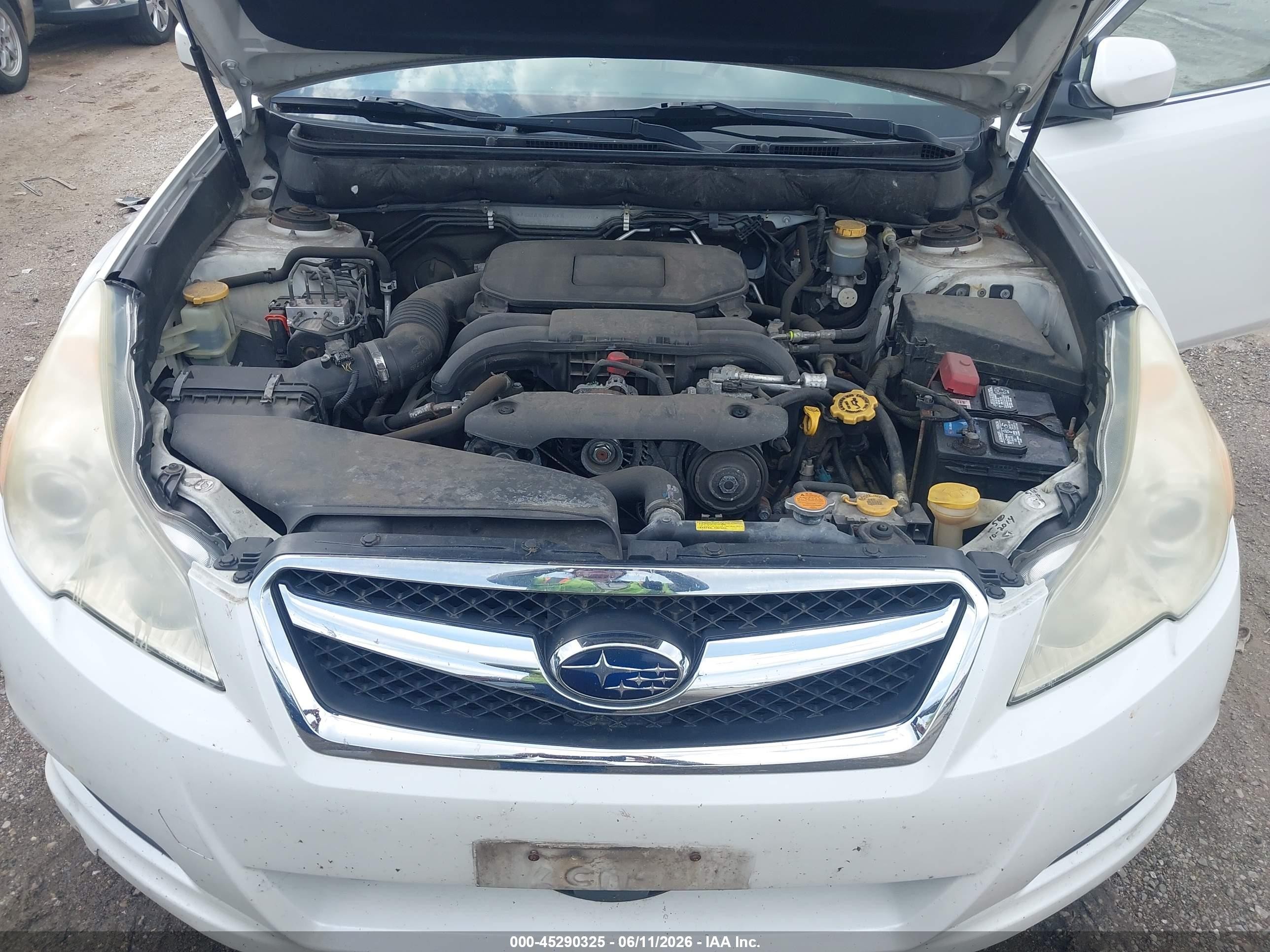 2011 Subaru Legacy 2.5i Premium White vin: 4S3BMBC64B3259679