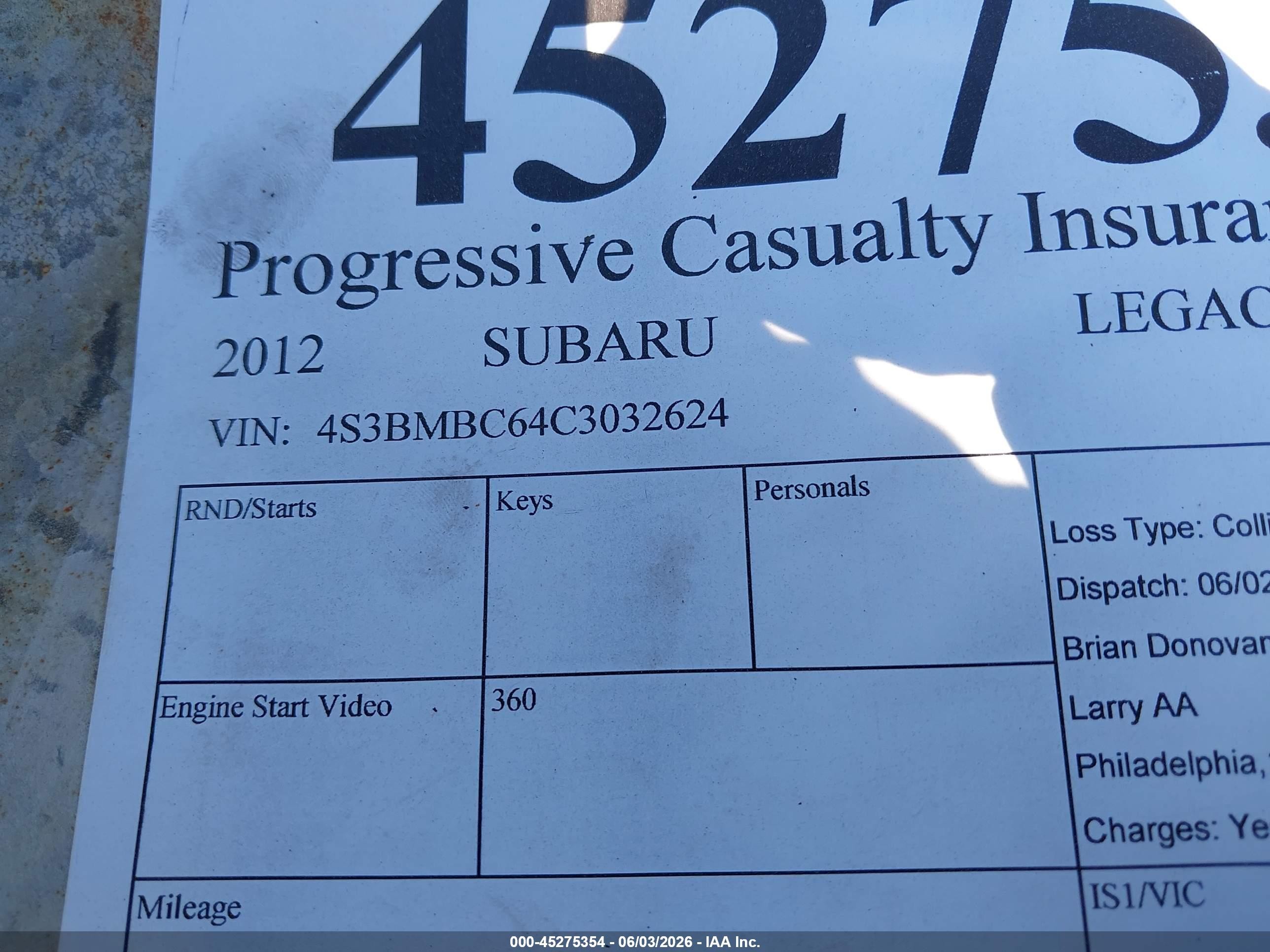 2012 Subaru Legacy 2.5i Premium Dark Blue vin: 4S3BMBC64C3032624