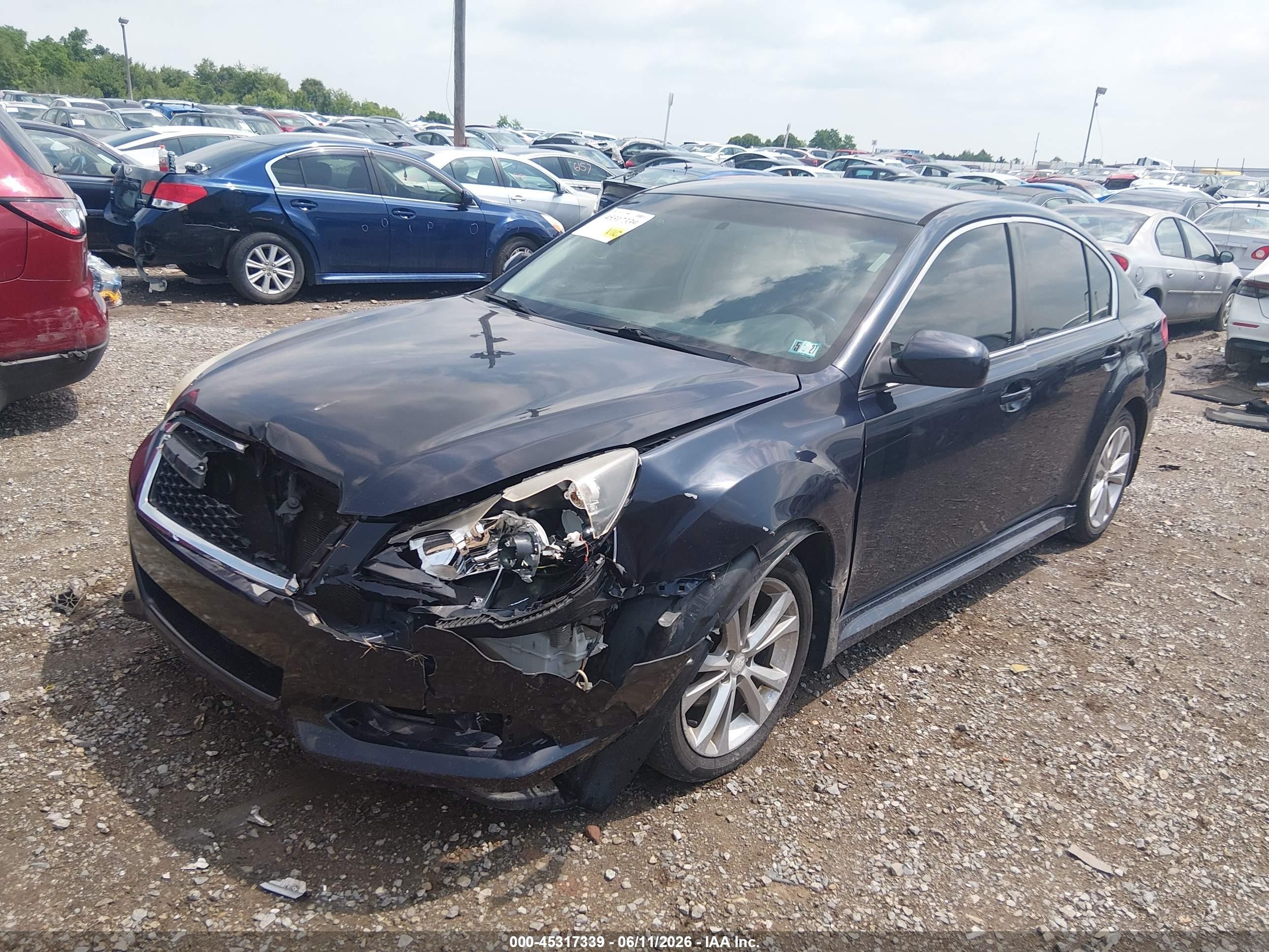 2013 Subaru Legacy 2.5i Premium Blue vin: 4S3BMBC64D3016666