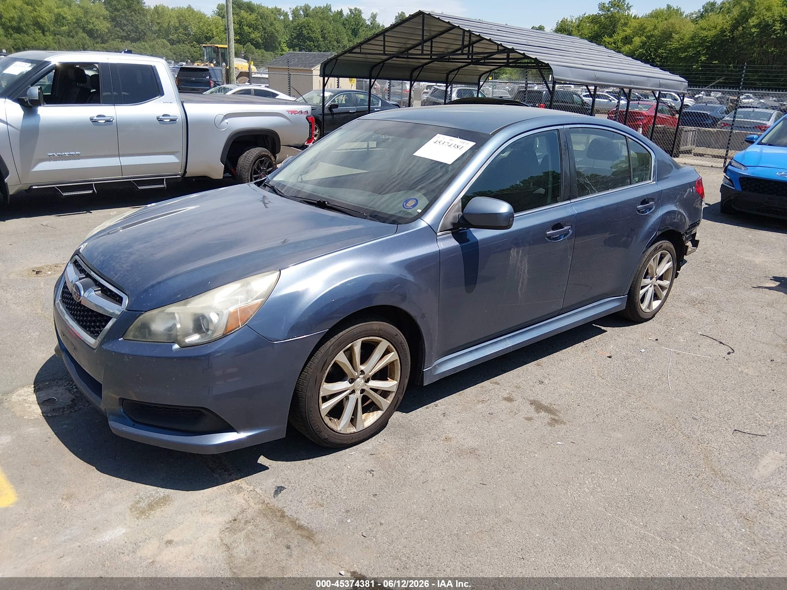 2013 Subaru Legacy 2.5i Premium Blue vin: 4S3BMBC64D3044838
