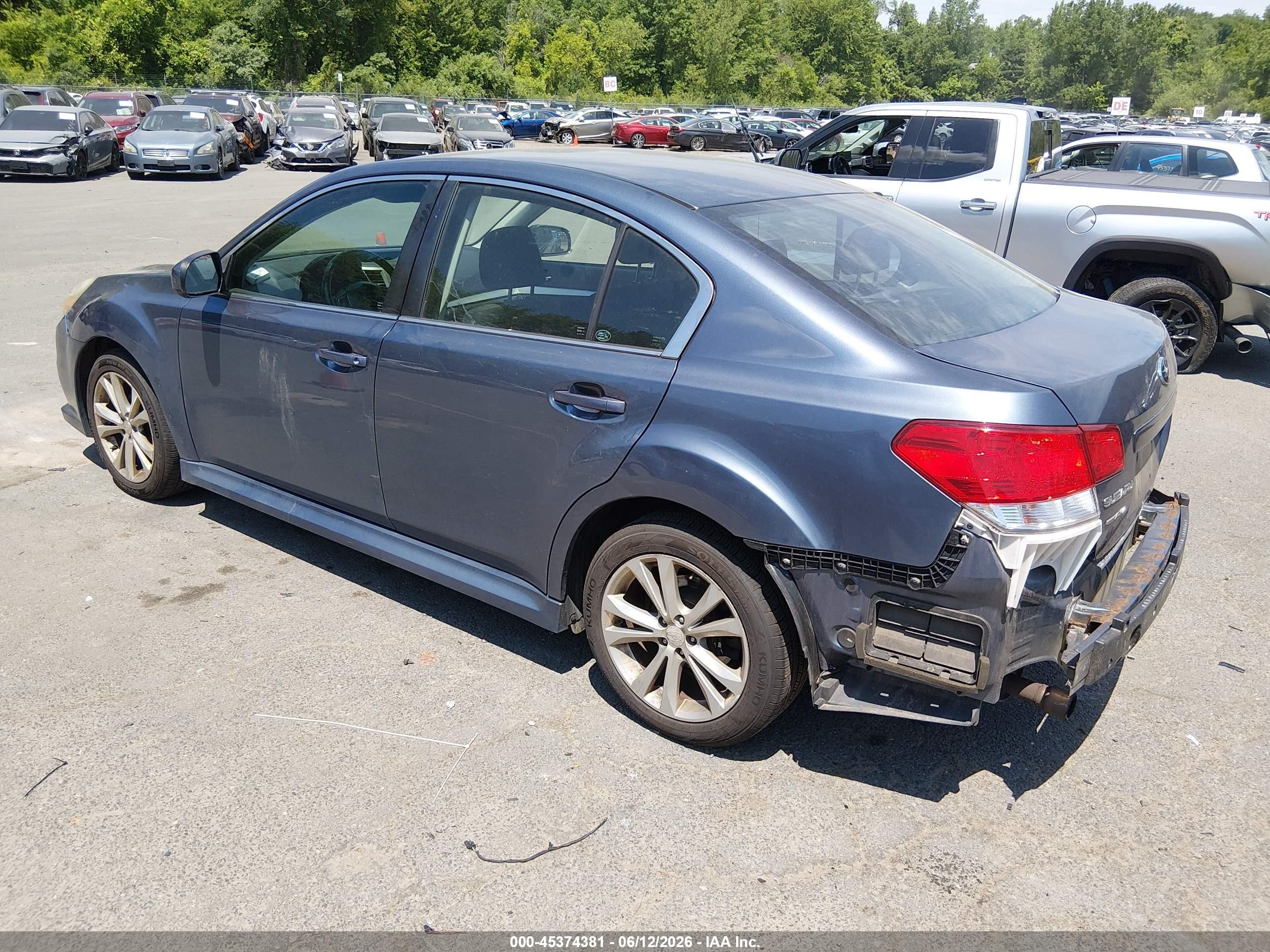 2013 Subaru Legacy 2.5i Premium Blue vin: 4S3BMBC64D3044838