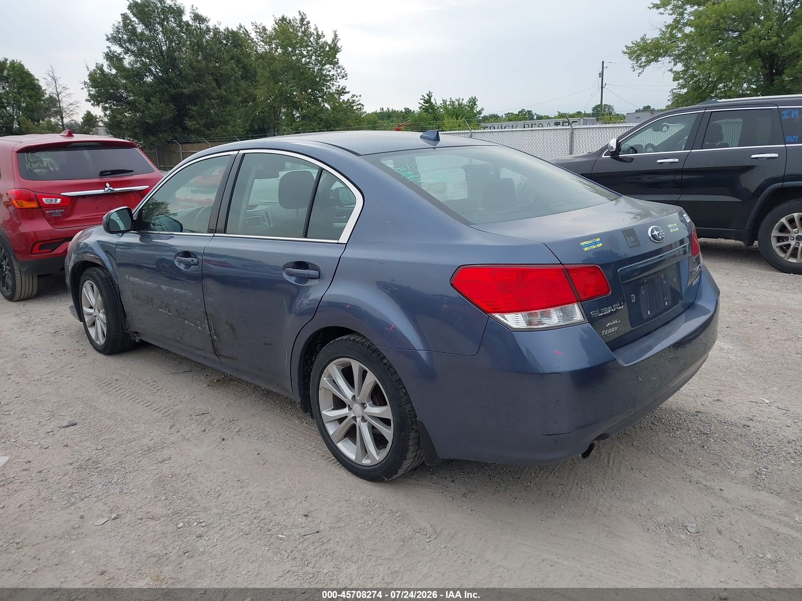 2014 Subaru Legacy 2.5i Premium Синий vin: 4S3BMBC64E3023666