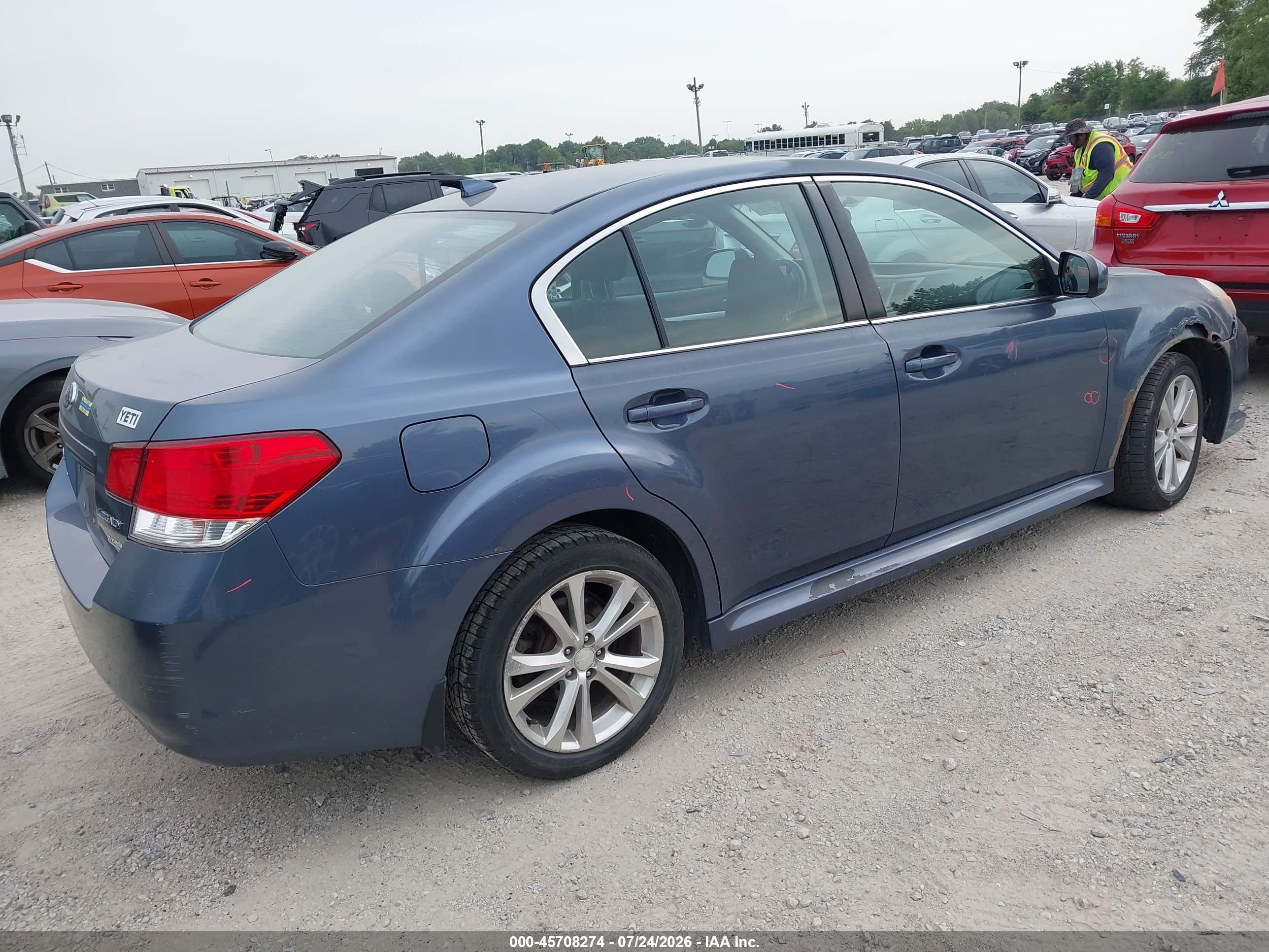 2014 Subaru Legacy 2.5i Premium Синий vin: 4S3BMBC64E3023666