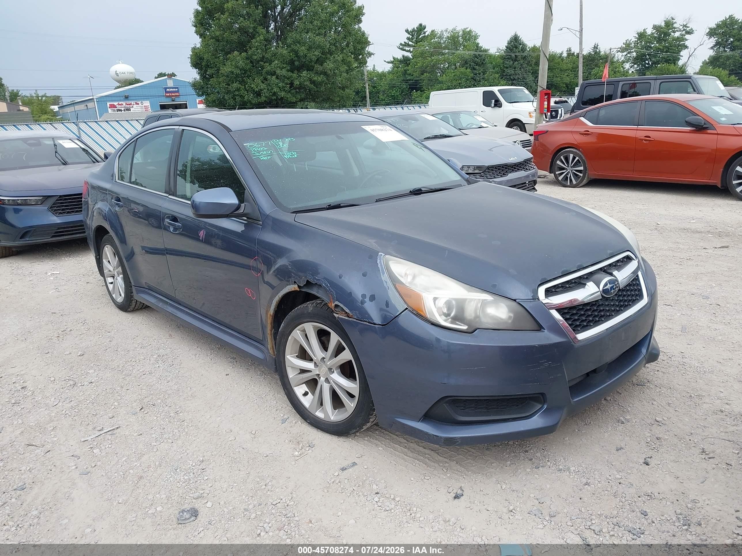 2014 Subaru Legacy 2.5i Premium Синий vin: 4S3BMBC64E3023666