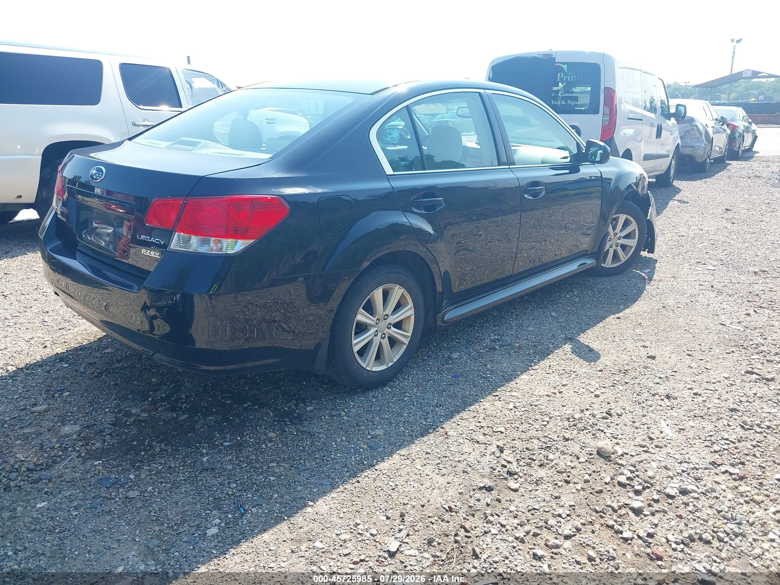 2011 Subaru Legacy 2.5i Premium Черный vin: 4S3BMBC65B3229543