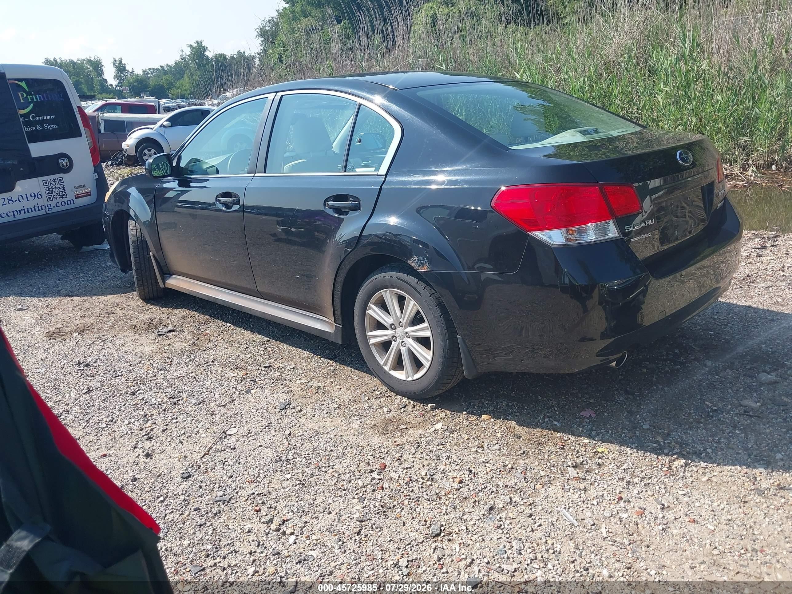 2011 Subaru Legacy 2.5i Premium Черный vin: 4S3BMBC65B3229543
