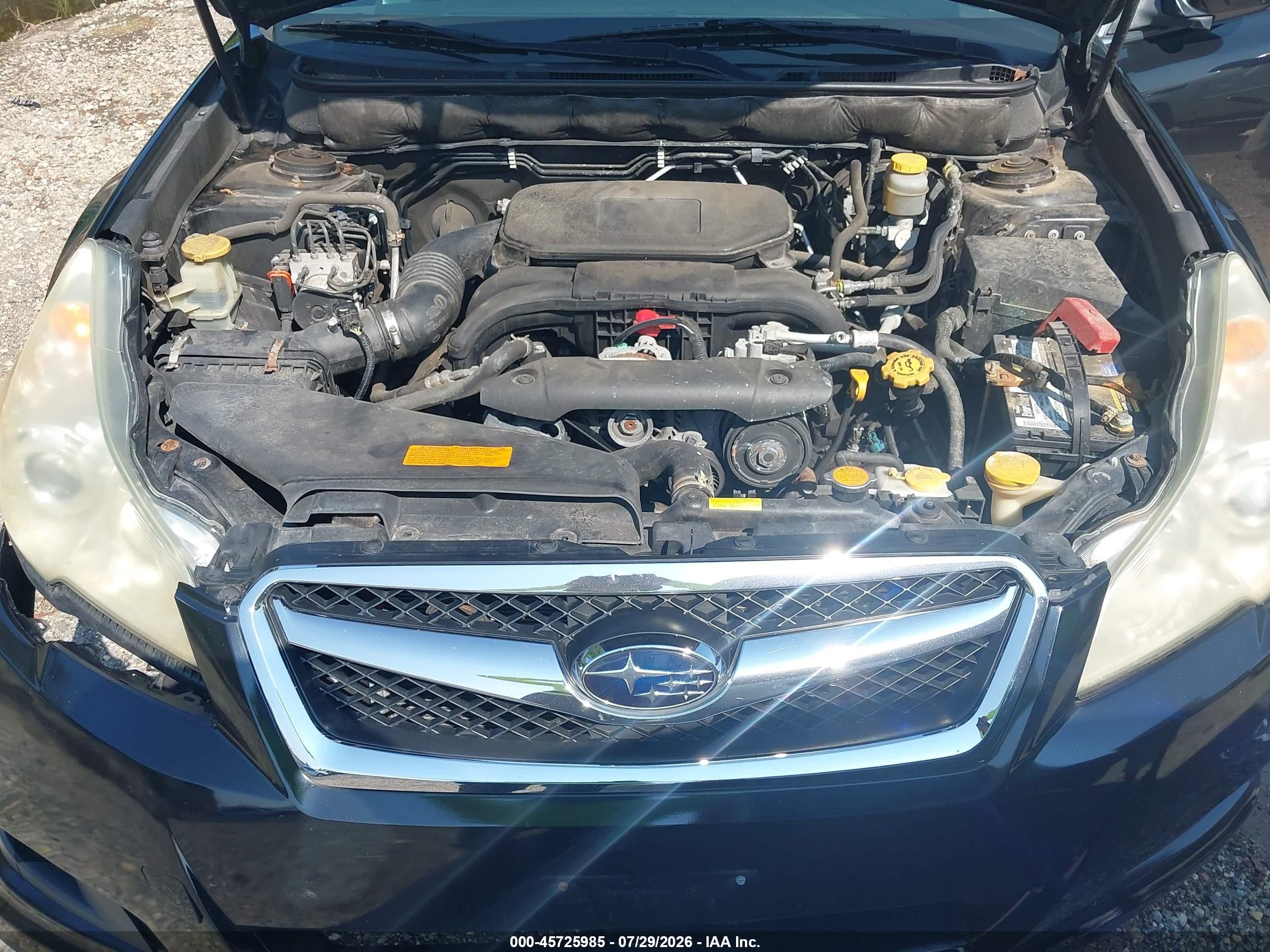 2011 Subaru Legacy 2.5i Premium Черный vin: 4S3BMBC65B3229543