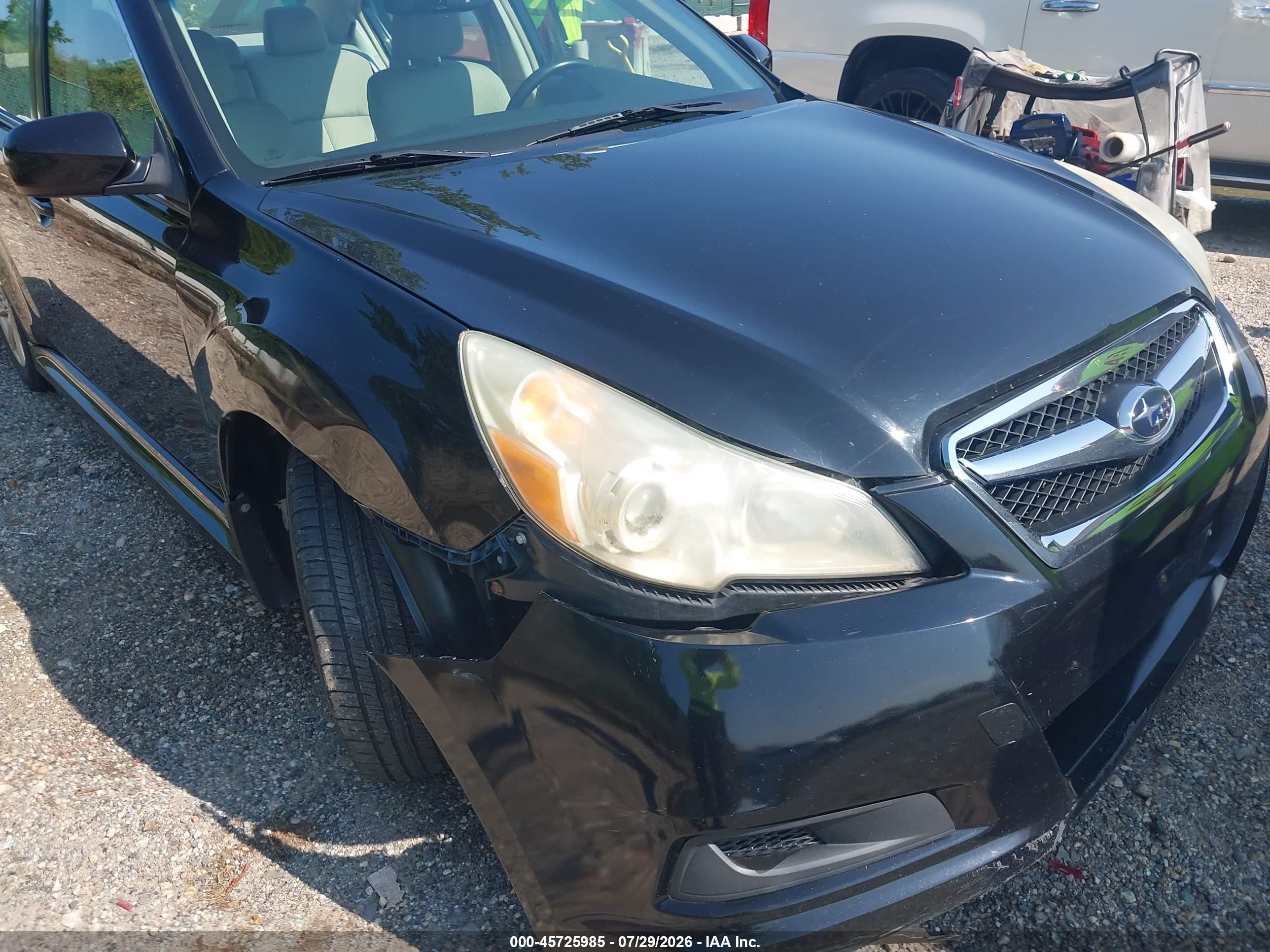 2011 Subaru Legacy 2.5i Premium Черный vin: 4S3BMBC65B3229543