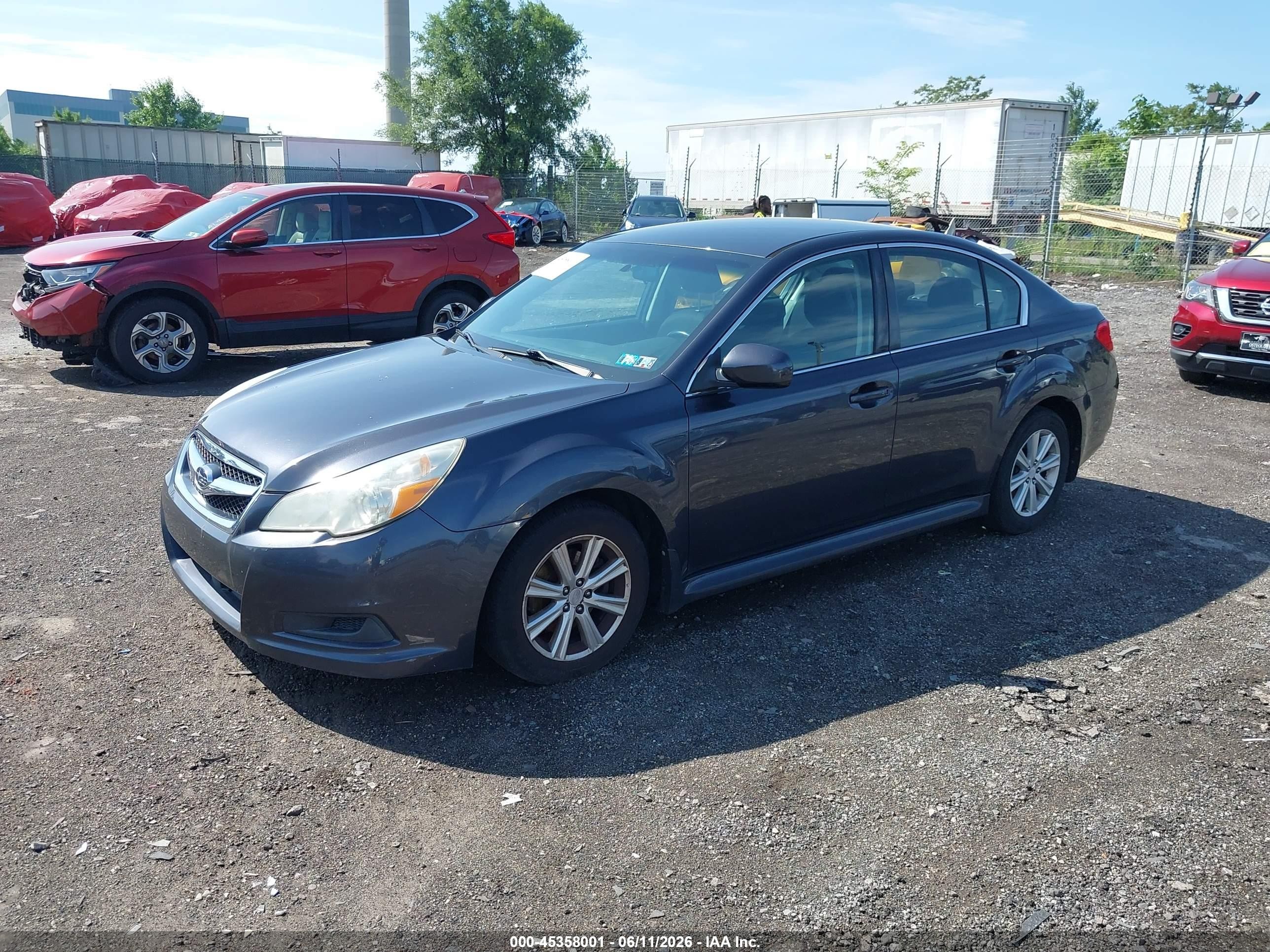 2011 Subaru Legacy 2.5i Premium Серый vin: 4S3BMBC65B3261618