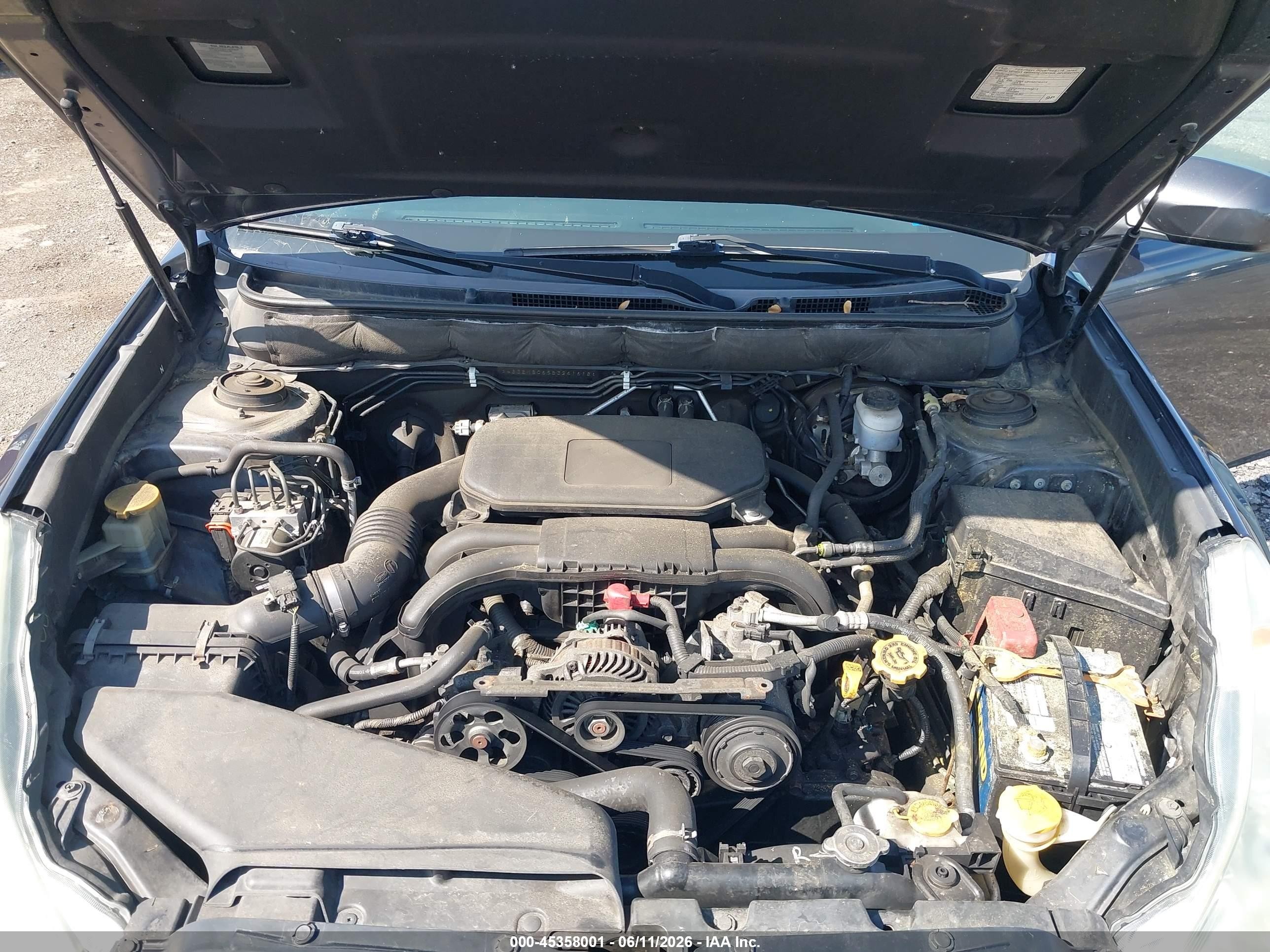 2011 Subaru Legacy 2.5i Premium Серый vin: 4S3BMBC65B3261618