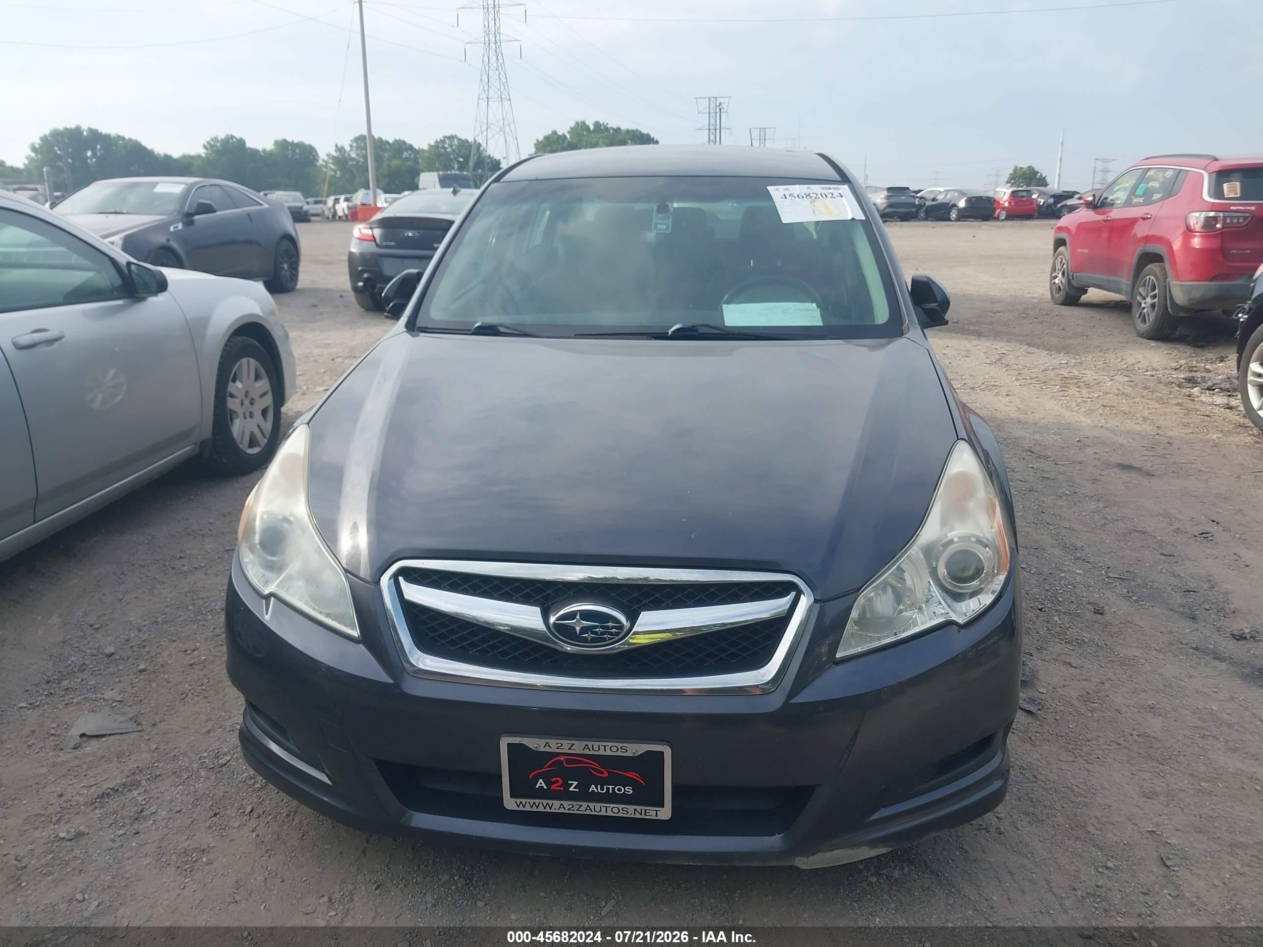 2012 Subaru Legacy 2.5i Premium Серый vin: 4S3BMBC65C3024158