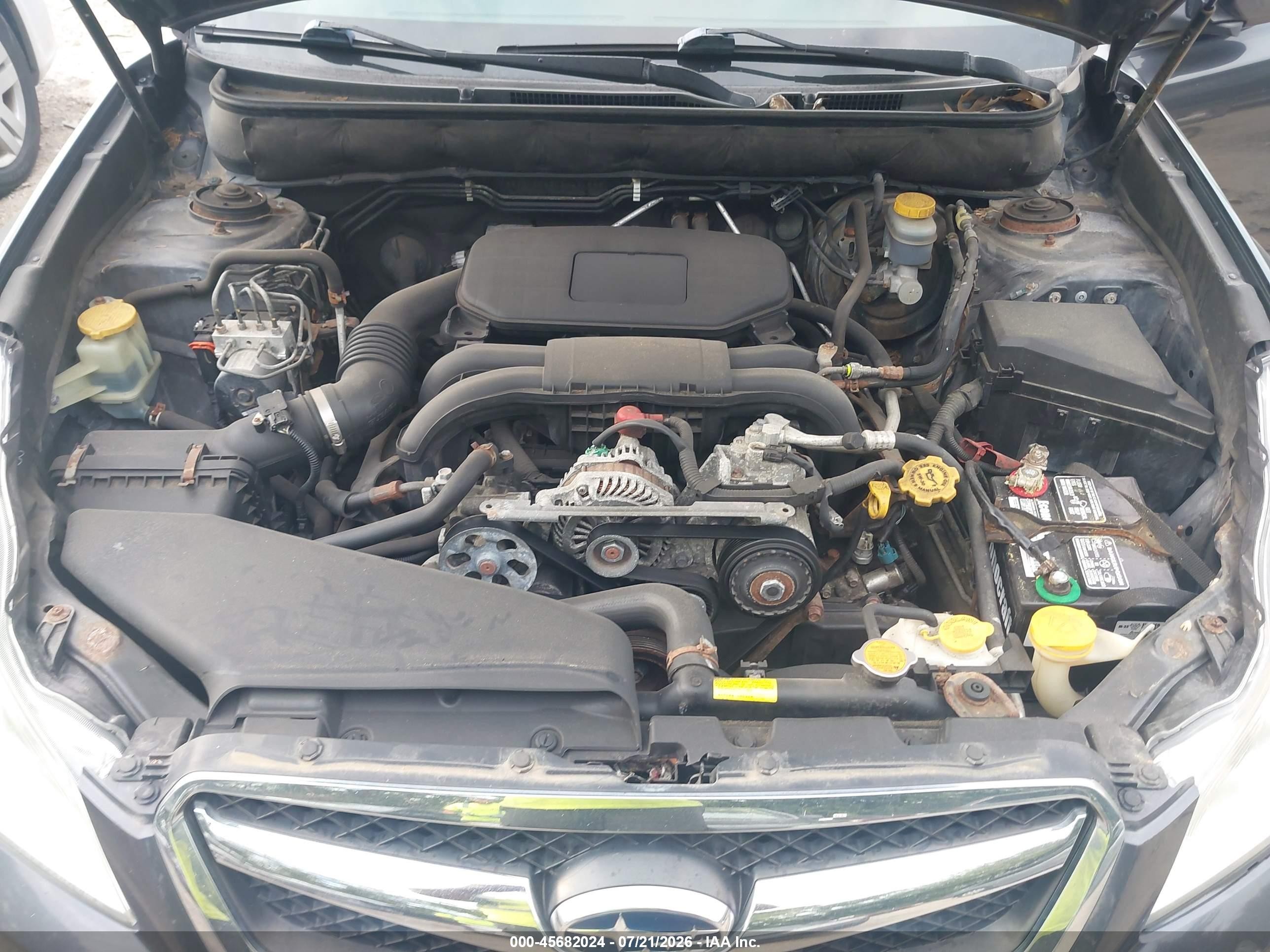 2012 Subaru Legacy 2.5i Premium Серый vin: 4S3BMBC65C3024158