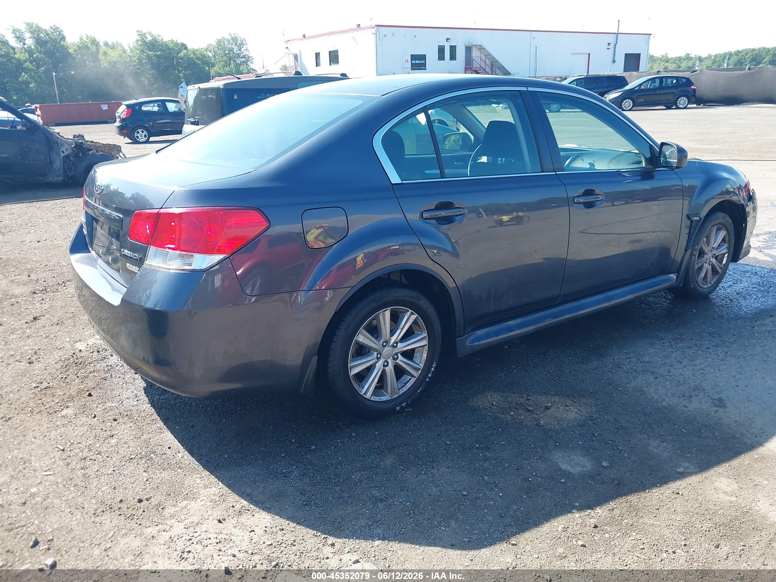 2012 Subaru Legacy 2.5i Premium Gray vin: 4S3BMBC65C3032289