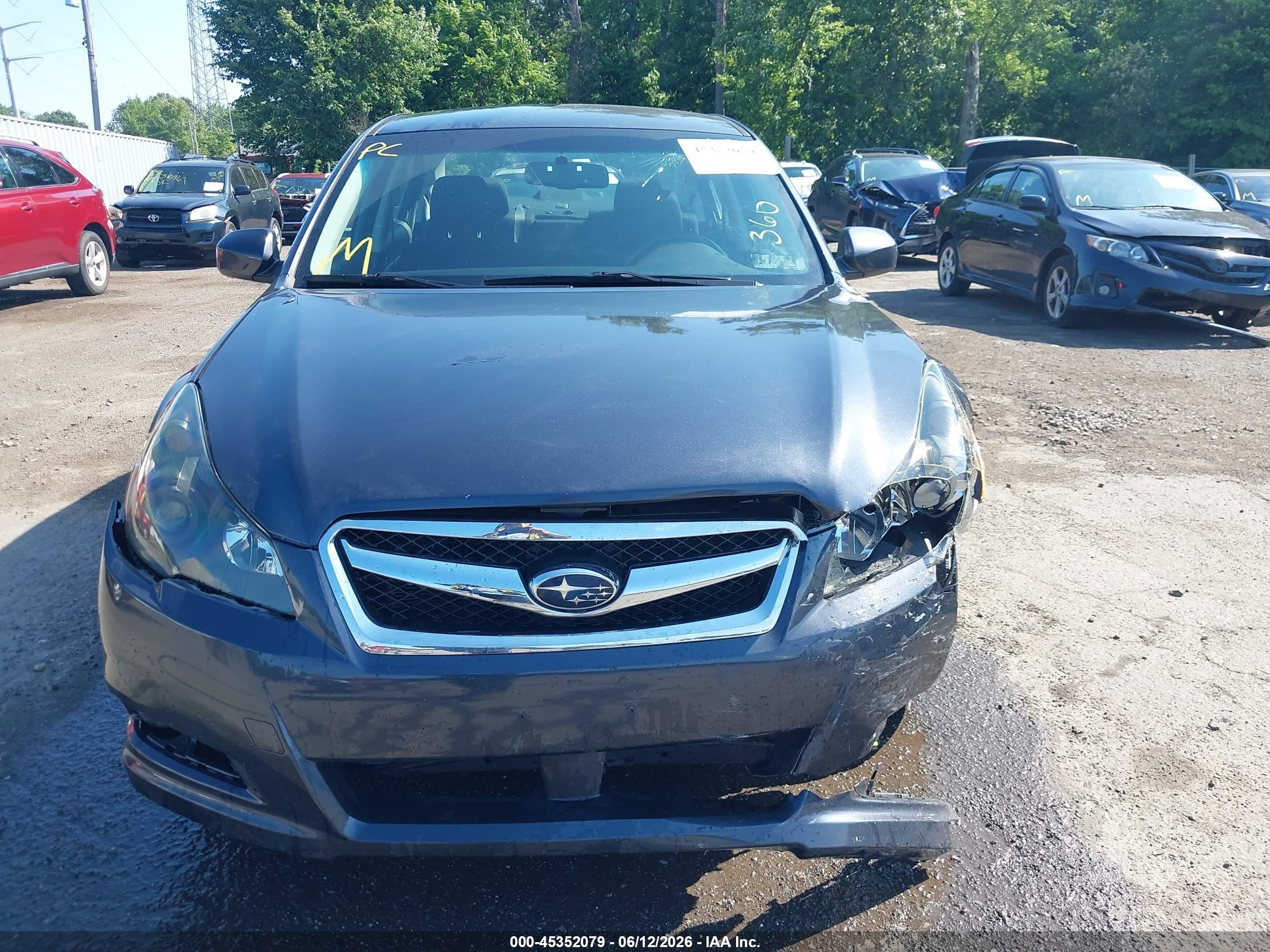 2012 Subaru Legacy 2.5i Premium Gray vin: 4S3BMBC65C3032289