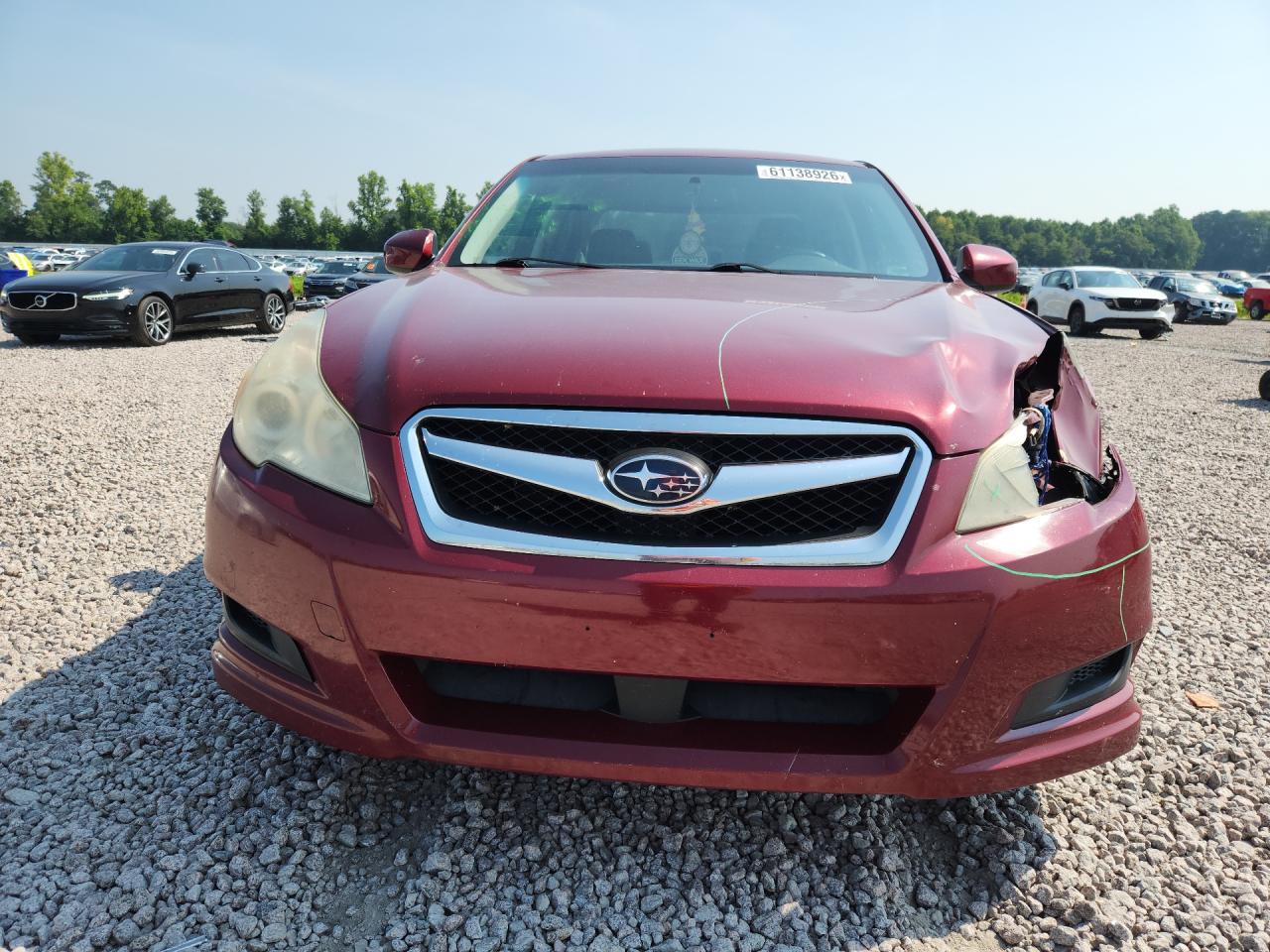 2012 Subaru Legacy 2.5i Premium Red vin: 4S3BMBC66C3040627