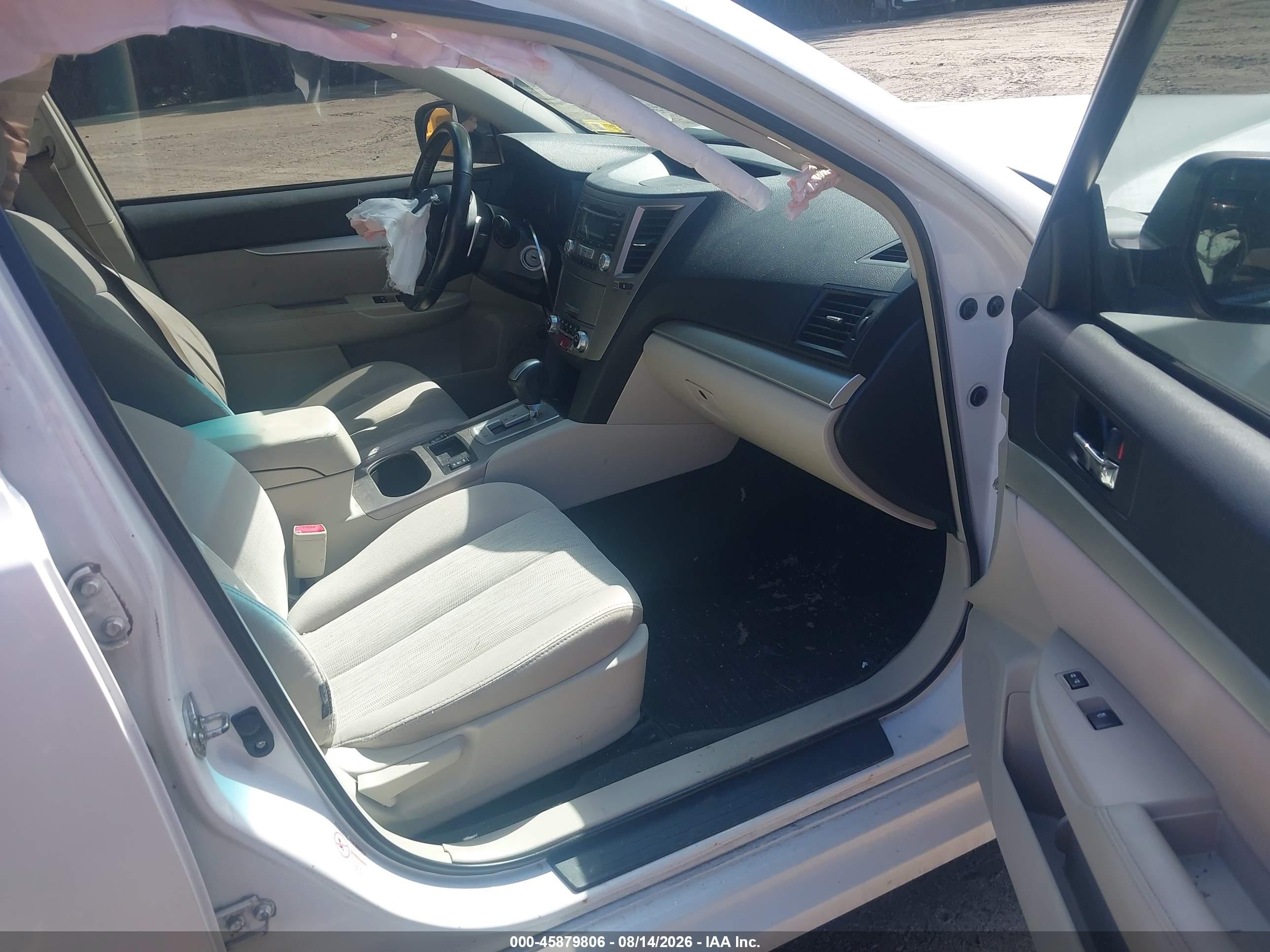 2013 Subaru Legacy 2.5i Premium White vin: 4S3BMBC66D3046834