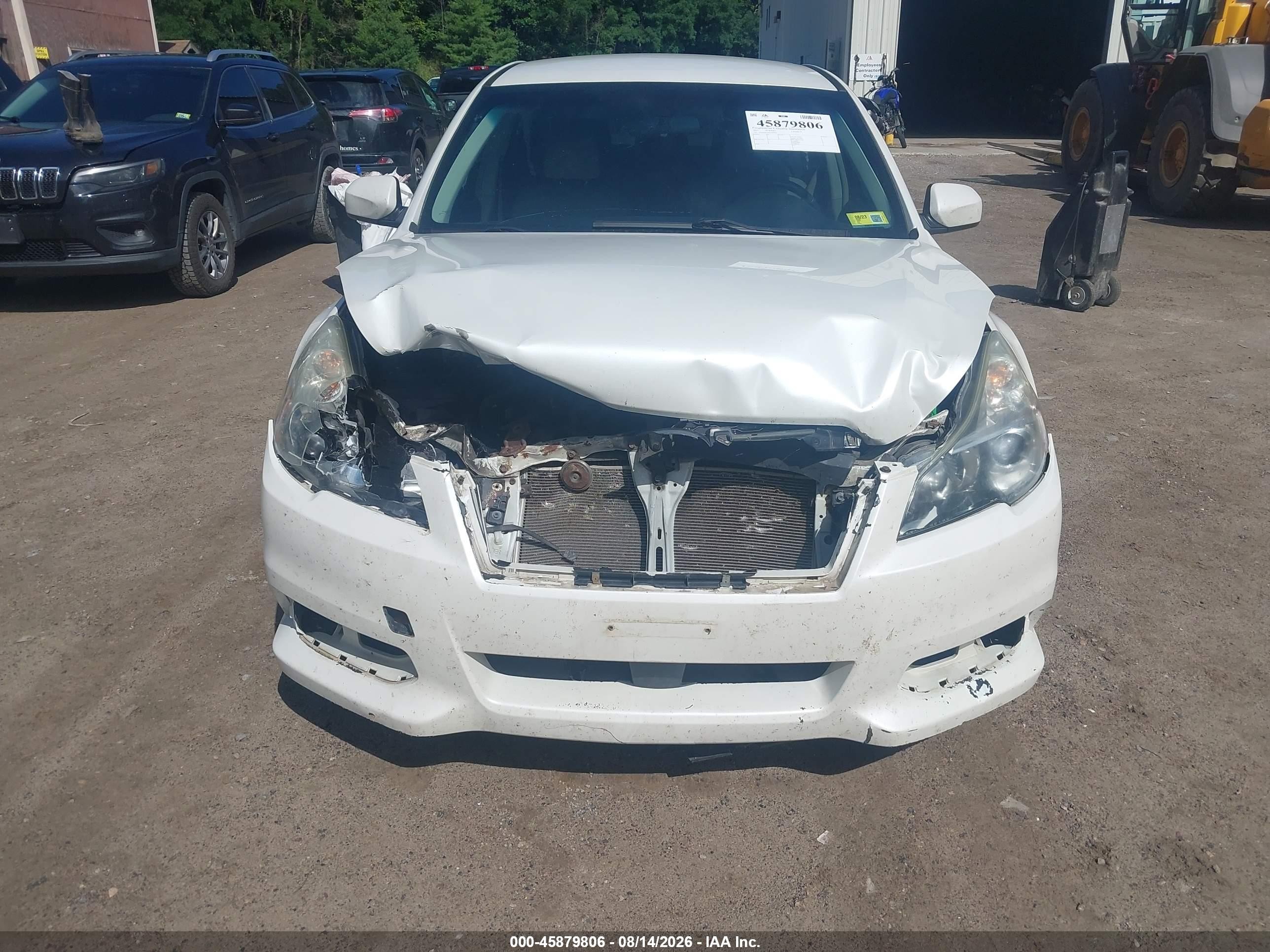 2013 Subaru Legacy 2.5i Premium White vin: 4S3BMBC66D3046834