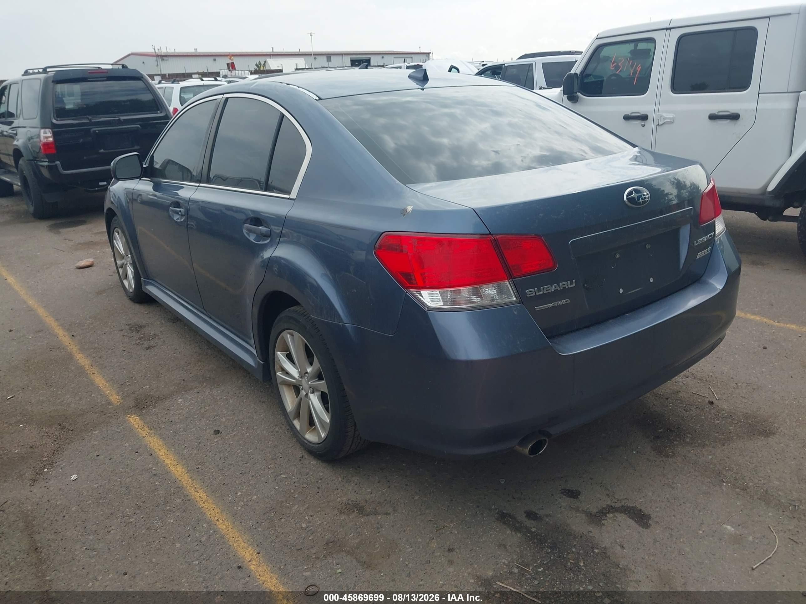 2014 Subaru Legacy 2.5i Premium Blue vin: 4S3BMBC66E3037925