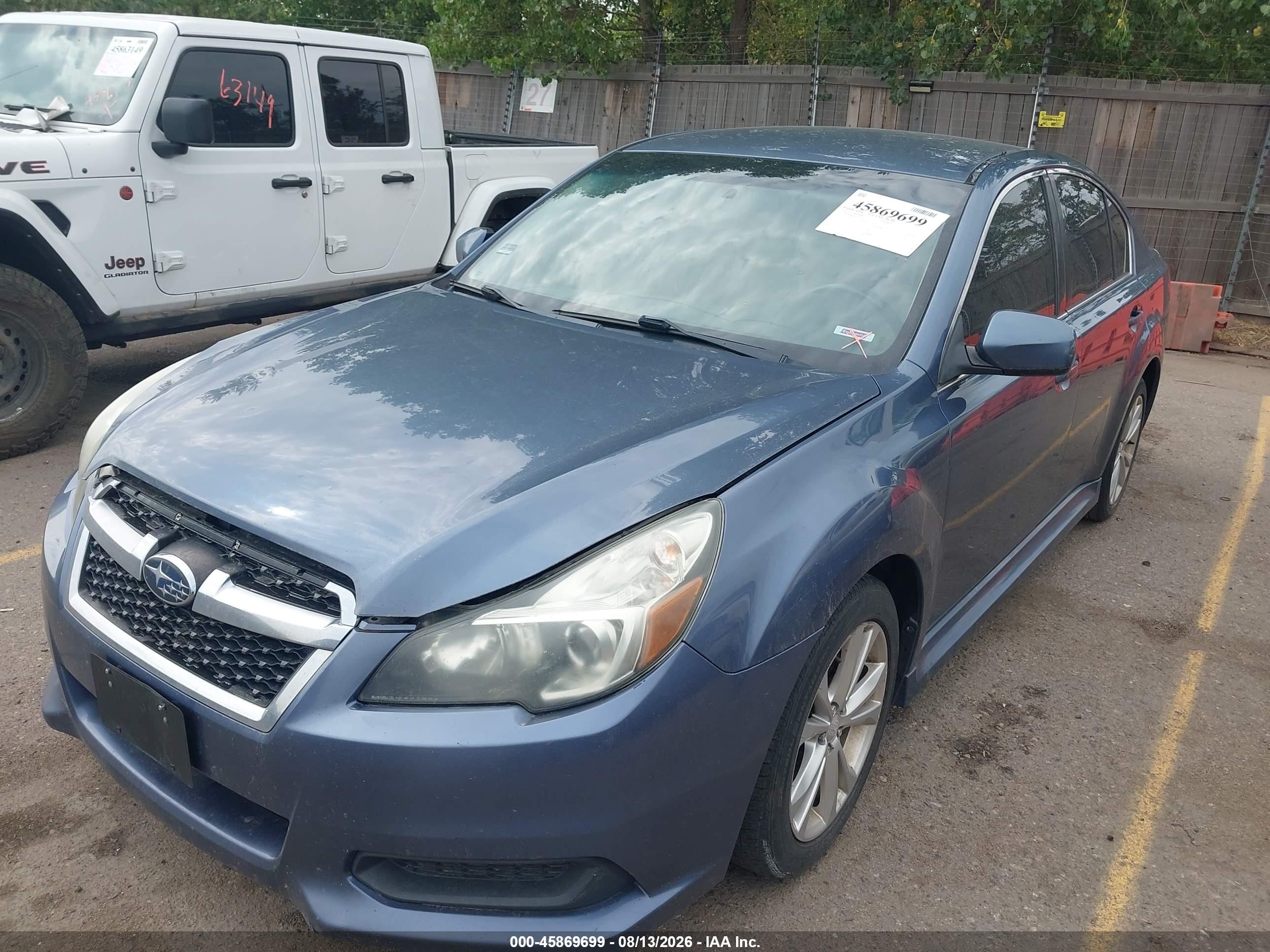 2014 Subaru Legacy 2.5i Premium Blue vin: 4S3BMBC66E3037925