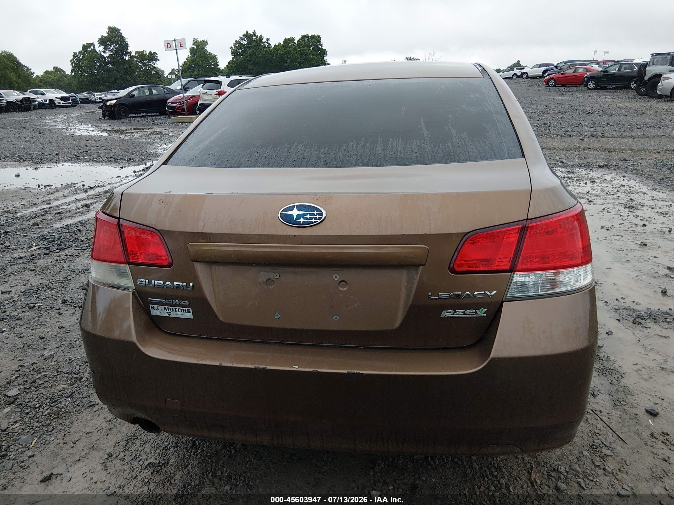 2011 Subaru Legacy 2.5i Premium Brown vin: 4S3BMBC67B3255254