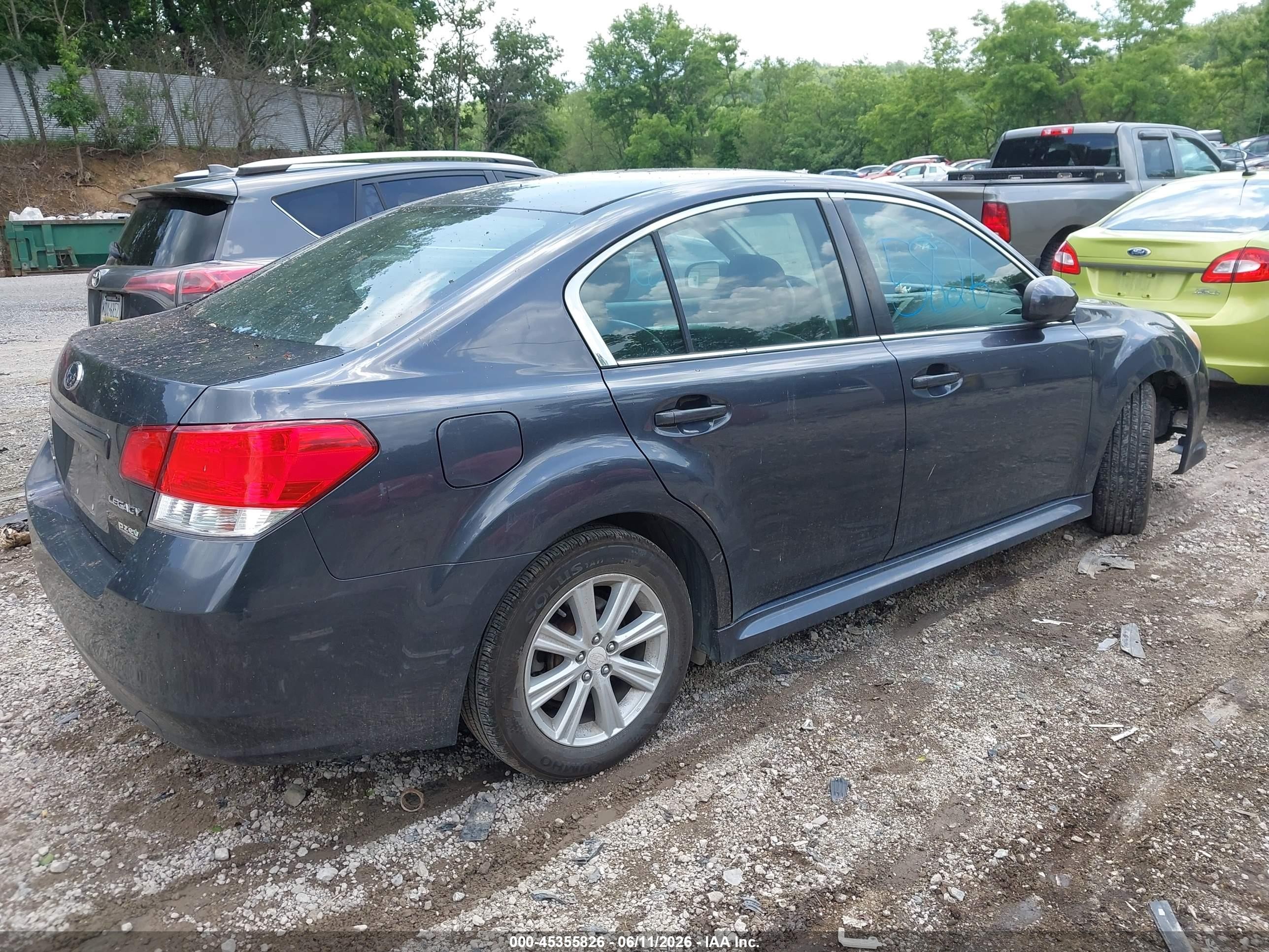 2012 Subaru Legacy 2.5i Premium Gray vin: 4S3BMBC67C3005188