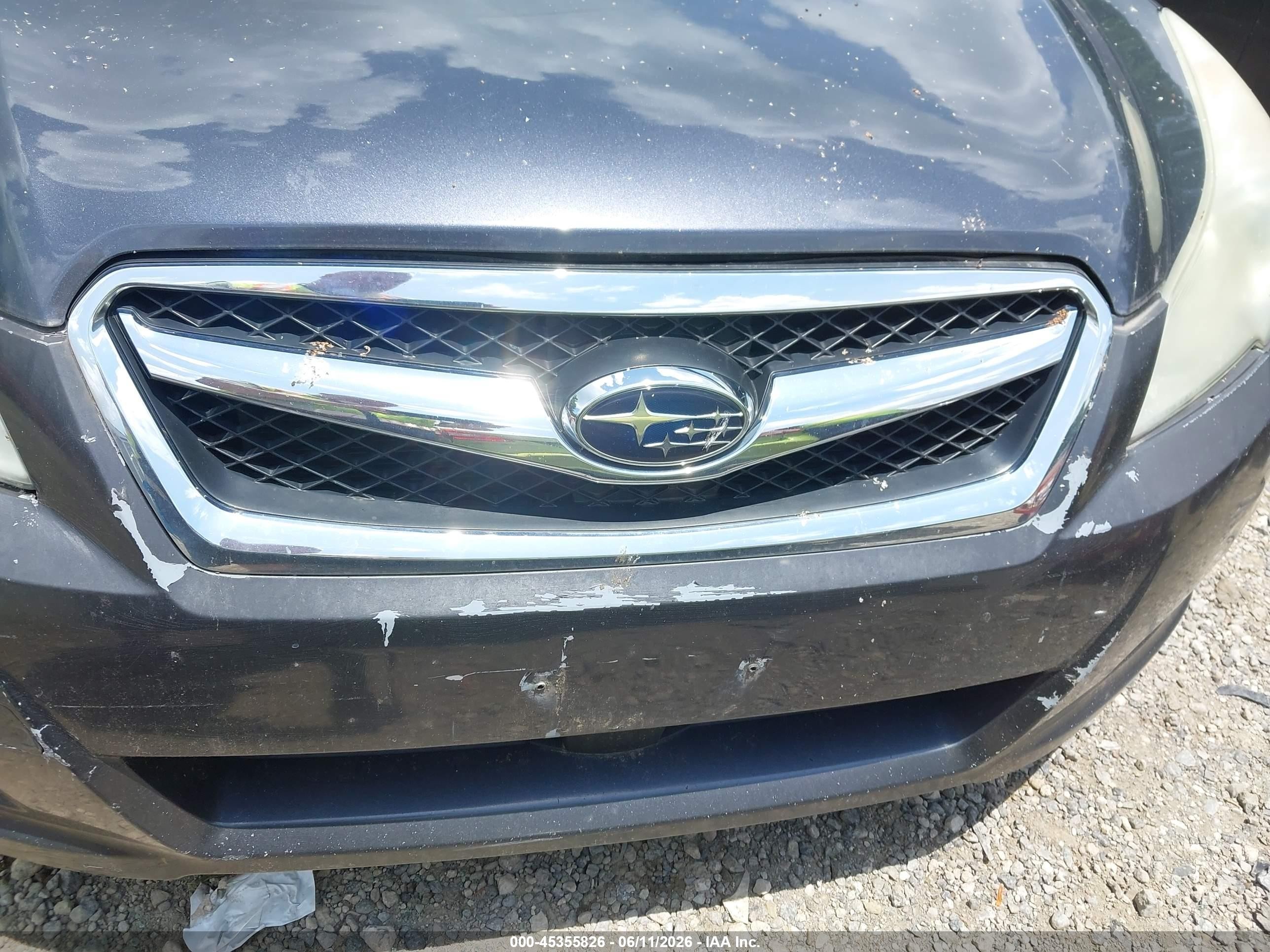 2012 Subaru Legacy 2.5i Premium Gray vin: 4S3BMBC67C3005188