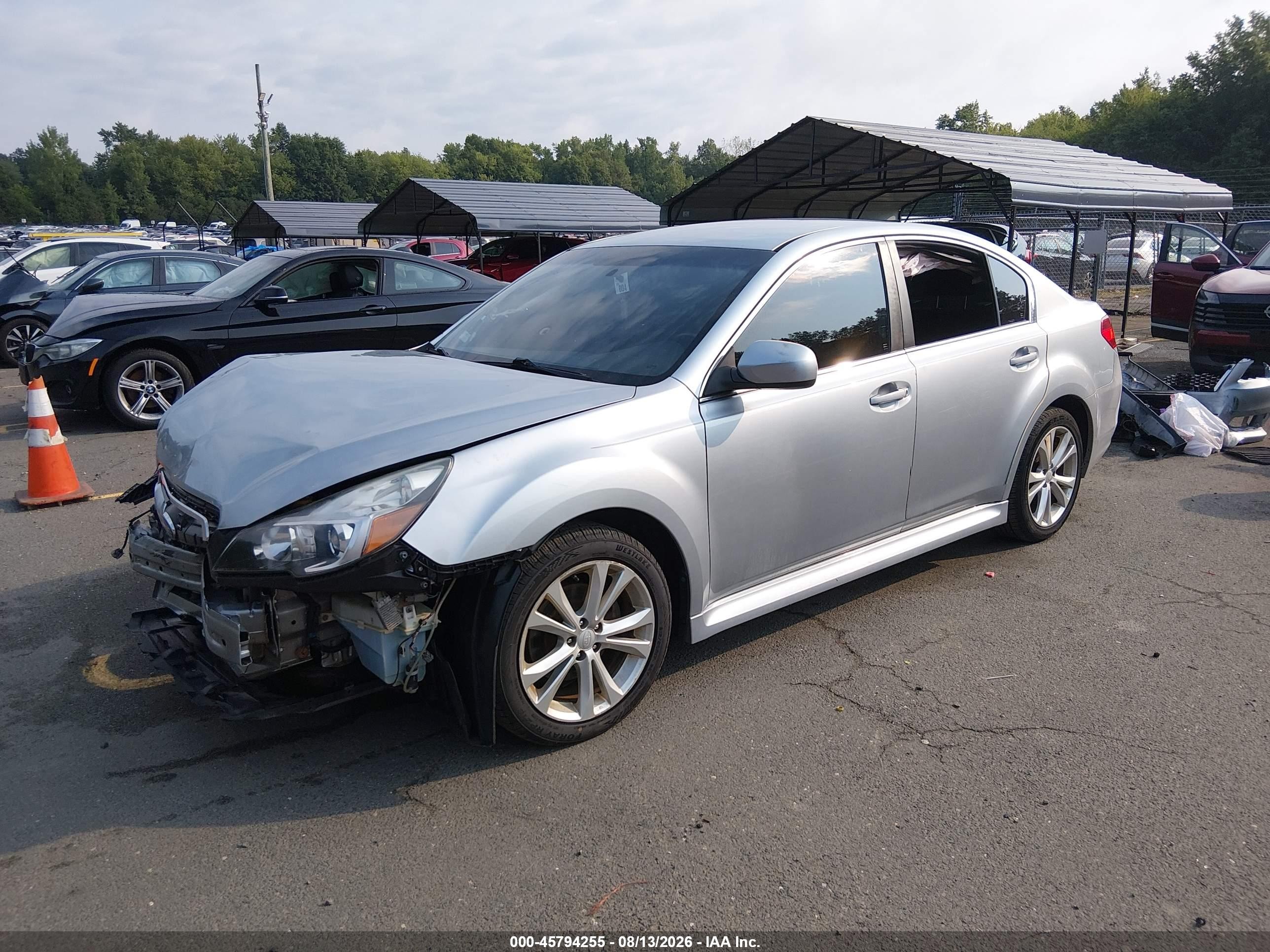 2013 Subaru Legacy 2.5i Premium Silver vin: 4S3BMBC67D3023448
