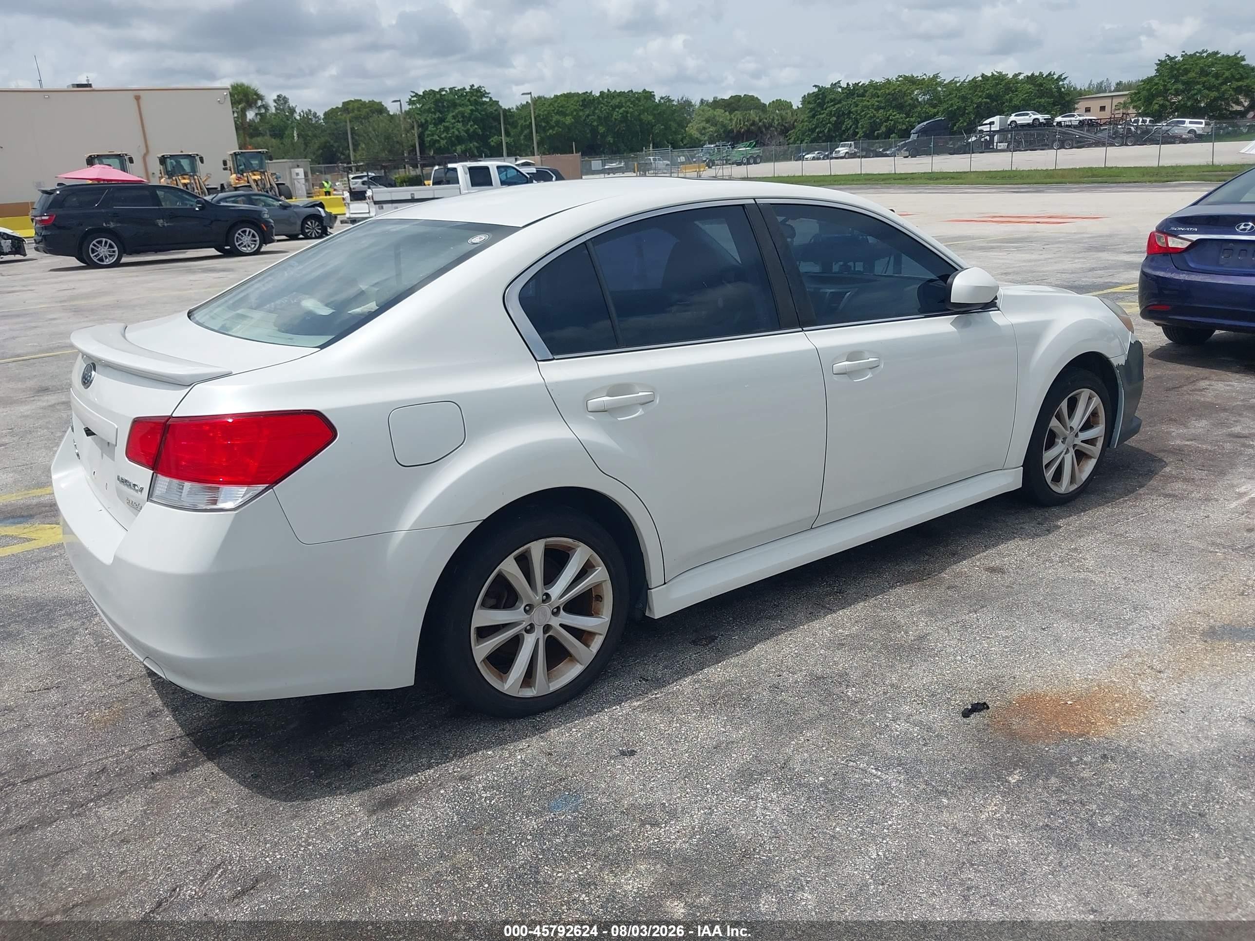 2013 Subaru Legacy 2.5i Premium White vin: 4S3BMBC67D3028293
