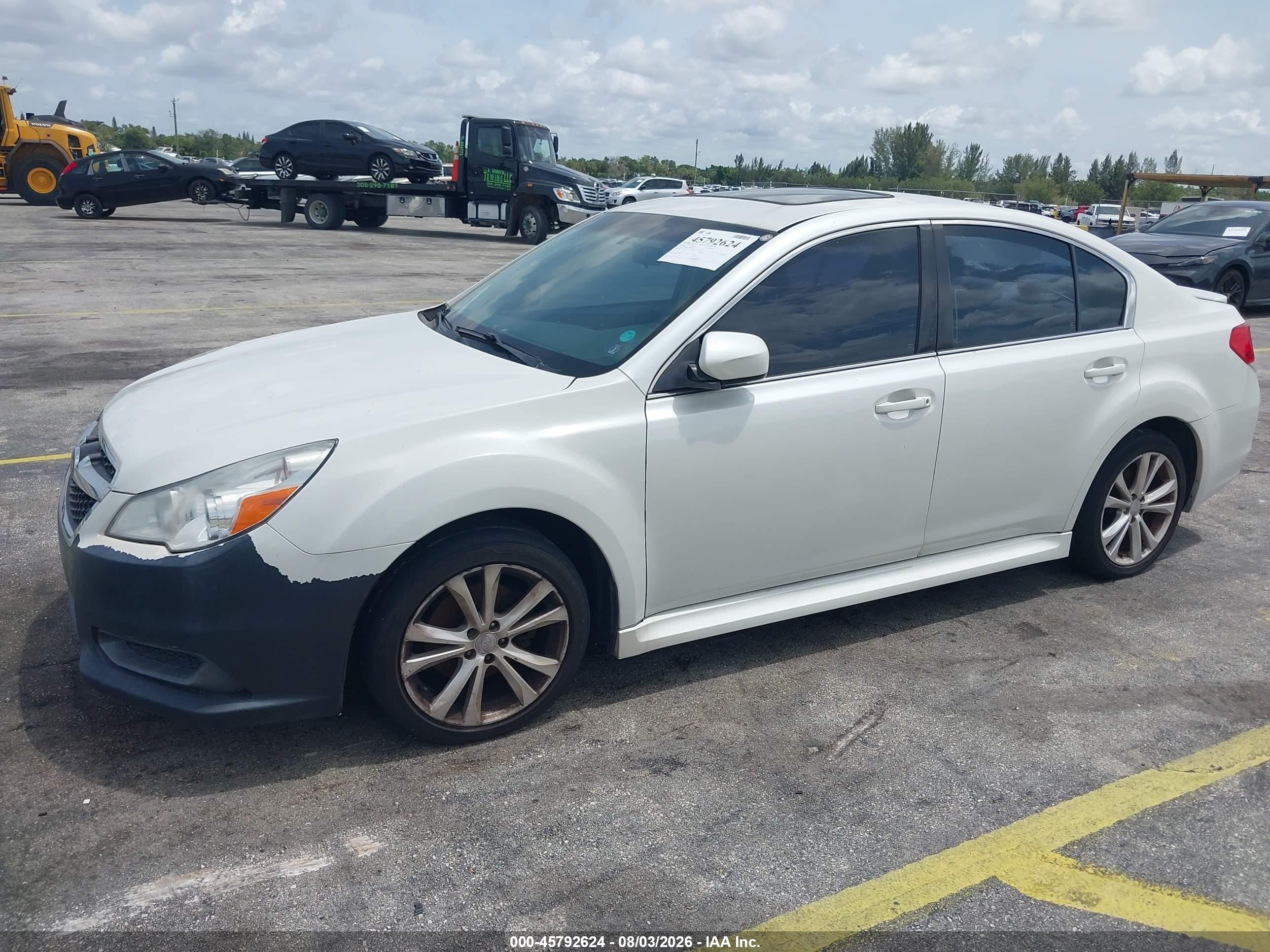 2013 Subaru Legacy 2.5i Premium White vin: 4S3BMBC67D3028293