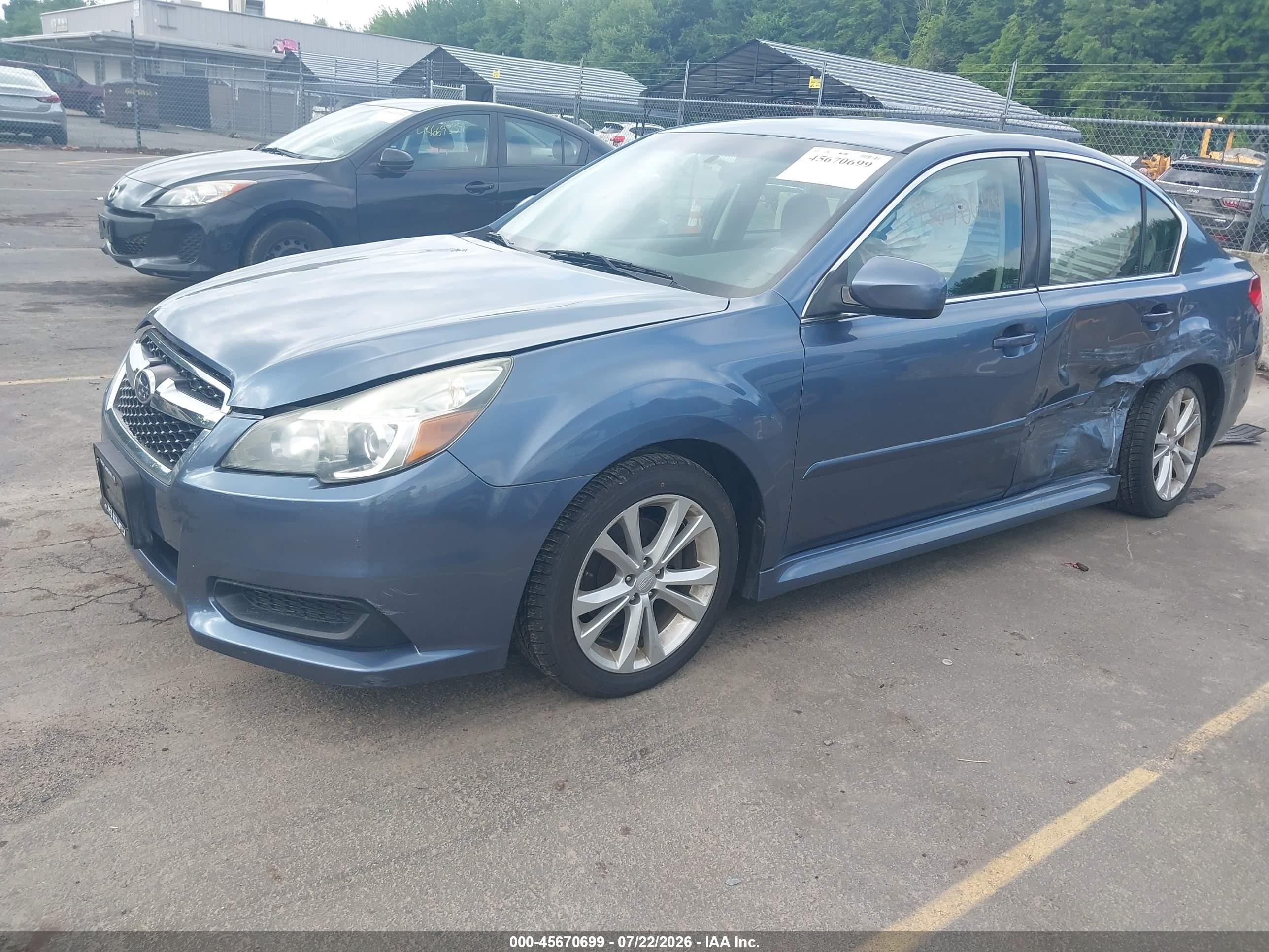 2013 Subaru Legacy 2.5i Premium Blue vin: 4S3BMBC67D3043053