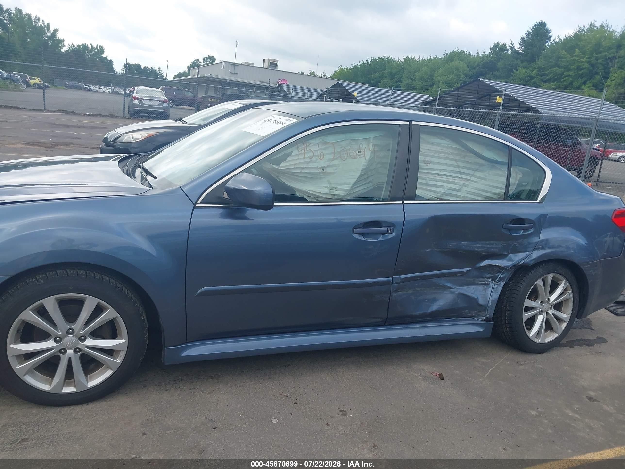 2013 Subaru Legacy 2.5i Premium Blue vin: 4S3BMBC67D3043053
